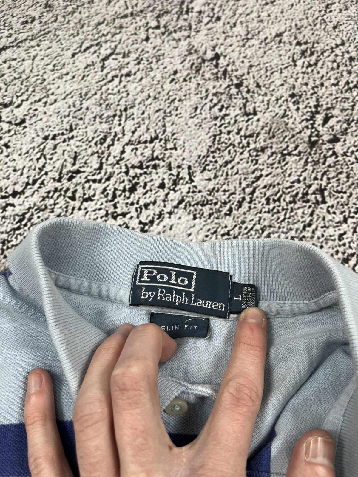 Vintage Vintage Polo Ralph Lauren POLO Ralph Lauren Stripe Tees Size US L / EU 52-54 / 3 - 5 Thumbnail