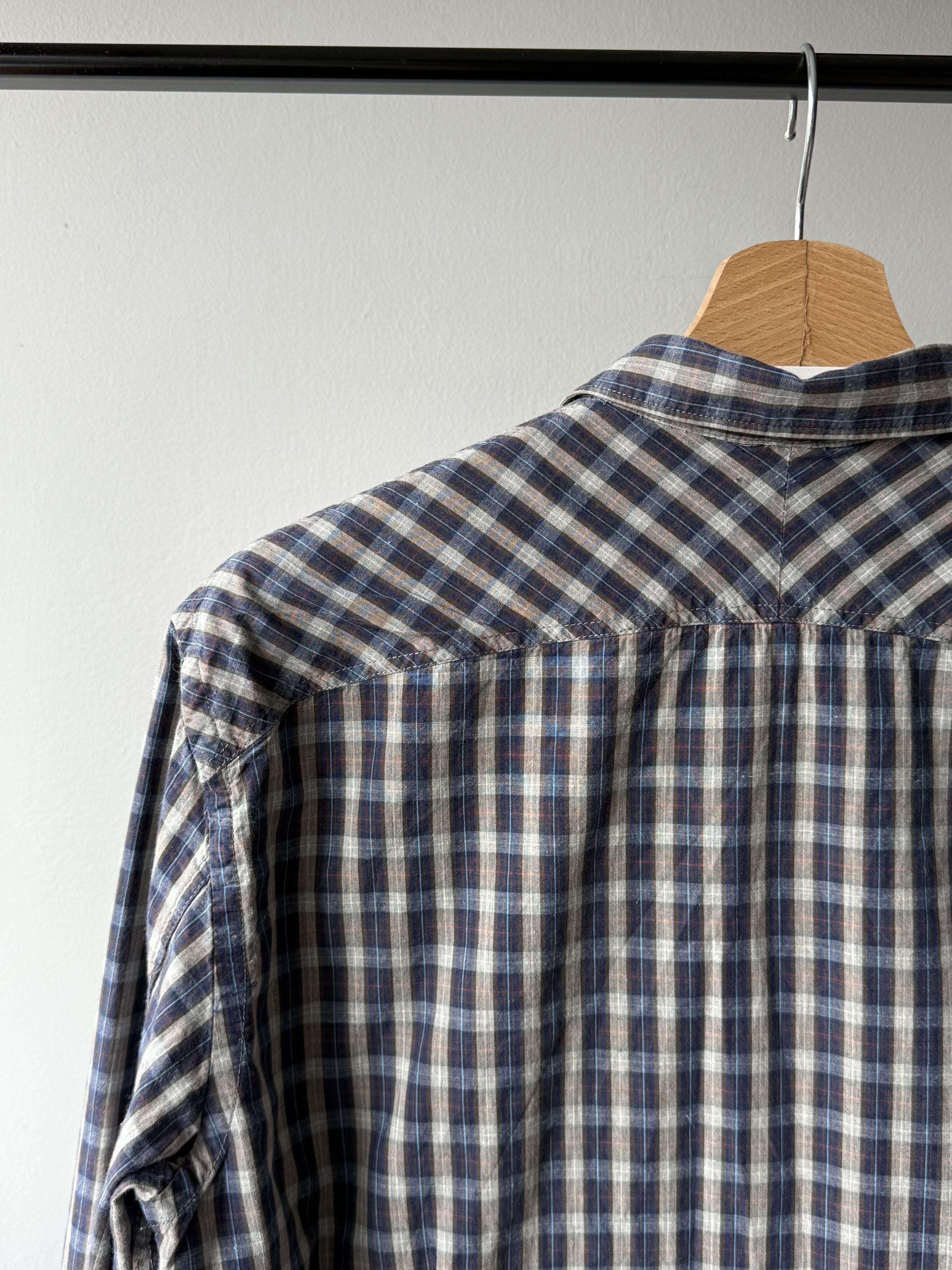 Paul Smith Paul Smith Jeans Plaid Tailored Fit Cotton Long Sleeve Shirt Size US L / EU 52-54 / 3 - 7 Thumbnail