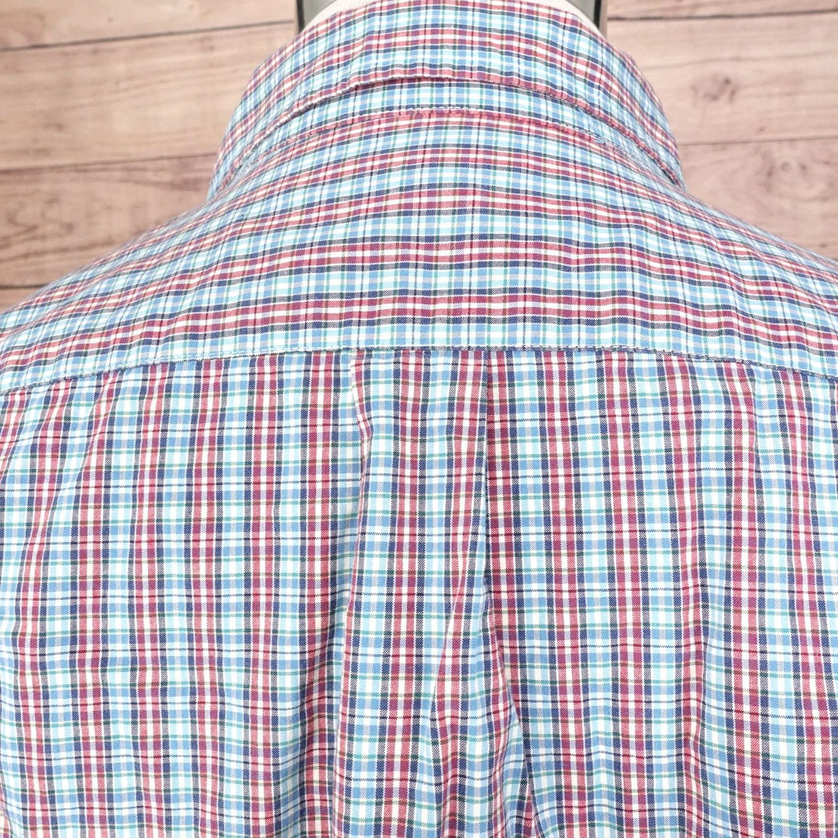 Gap GAP CLASSIC FIT RED BLUE CHECK SHIRT MENS SIZE XL Size US XL / EU 56 / 4 - 5 Thumbnail
