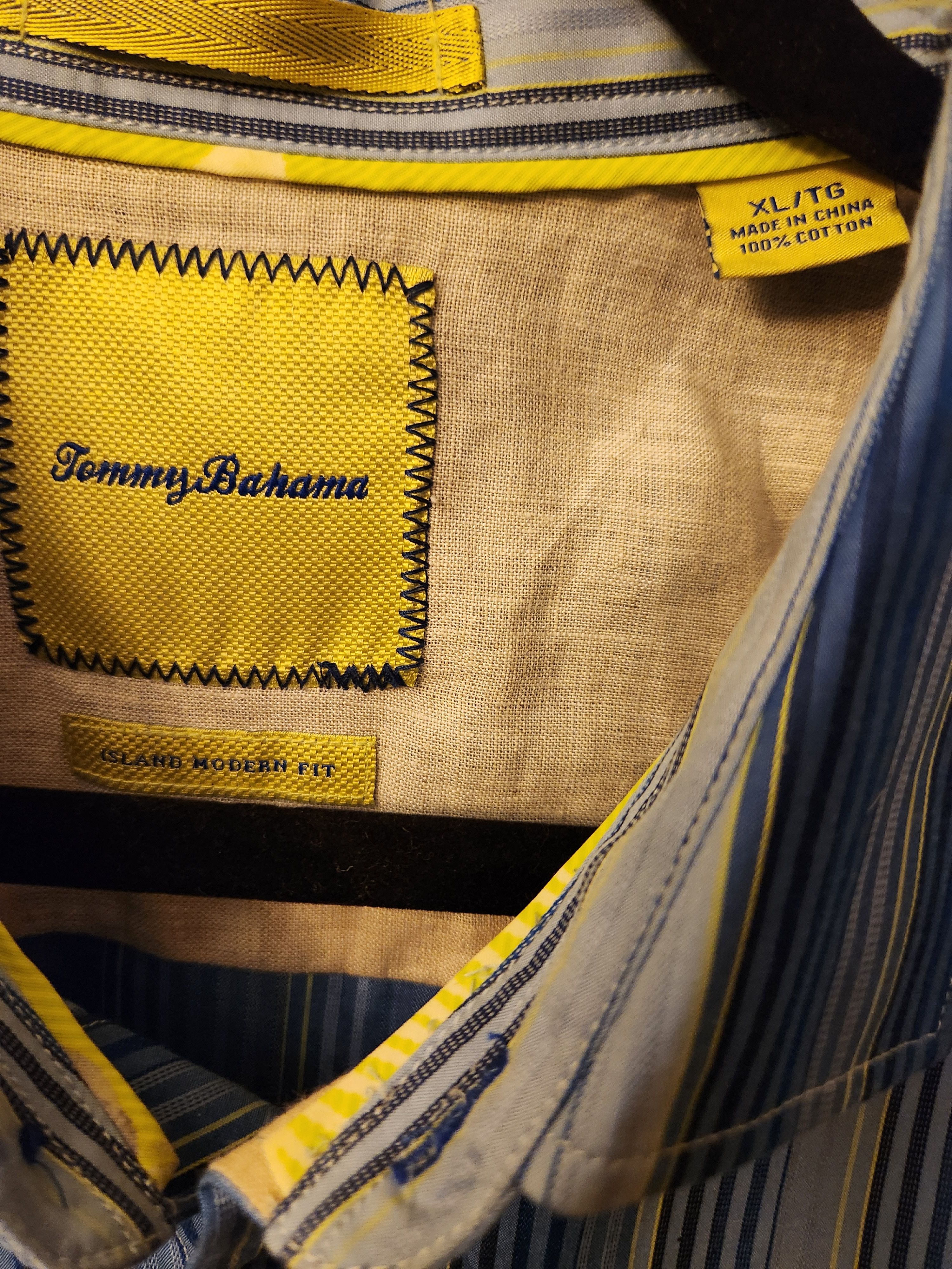 Tommy Bahama Blue Striped Long Sleeve Shirt Size US XL / EU 56 / 4 - 3 Thumbnail