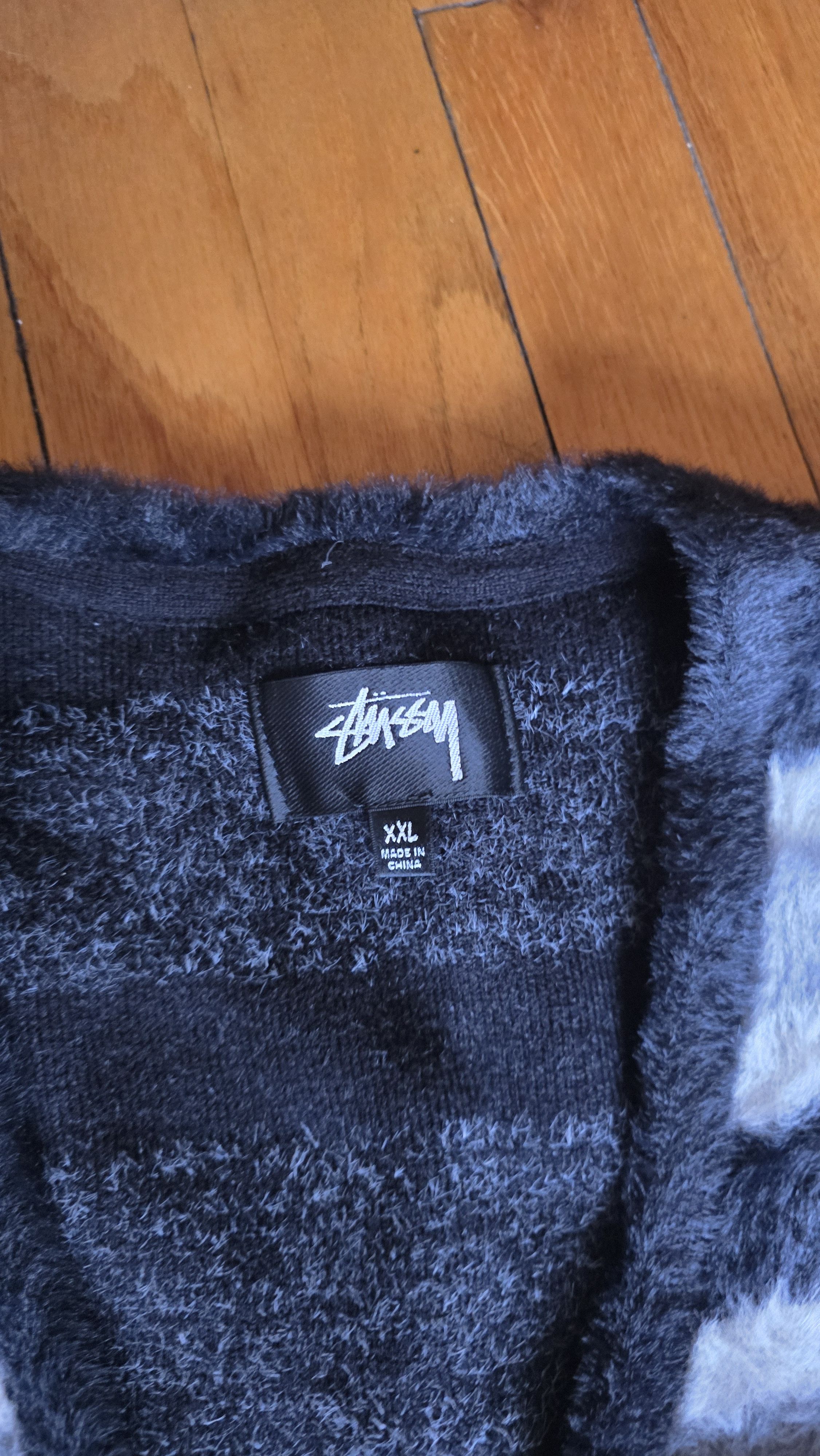 Stussy Stussy Horizontal Stripe Cardigan 'Black Size US XXL / EU 58 / 5 - 3 Thumbnail