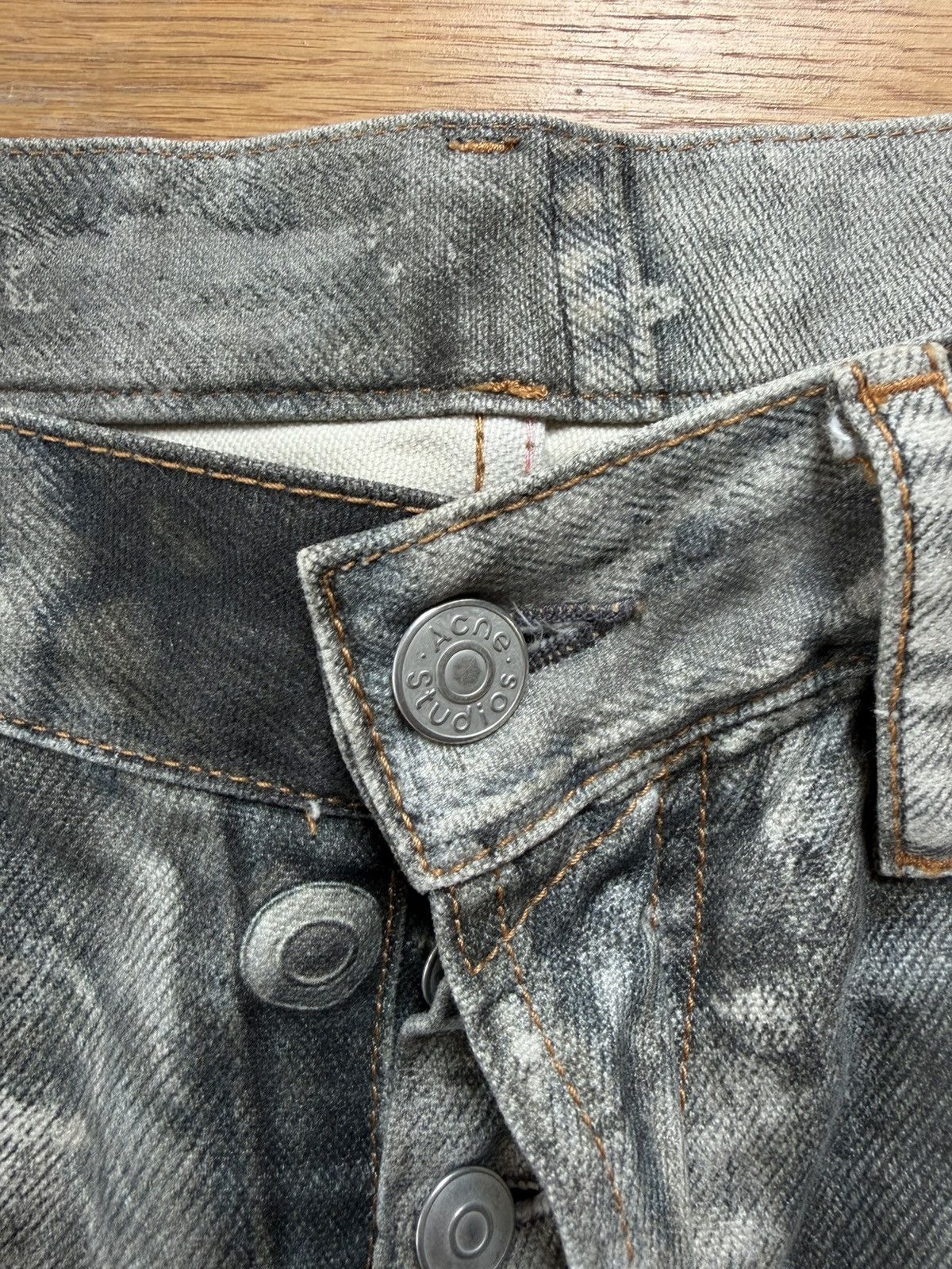 Acne Studios Acne Studios trompe l'oeil paint baggy jeans Size US 31 - 4 Thumbnail