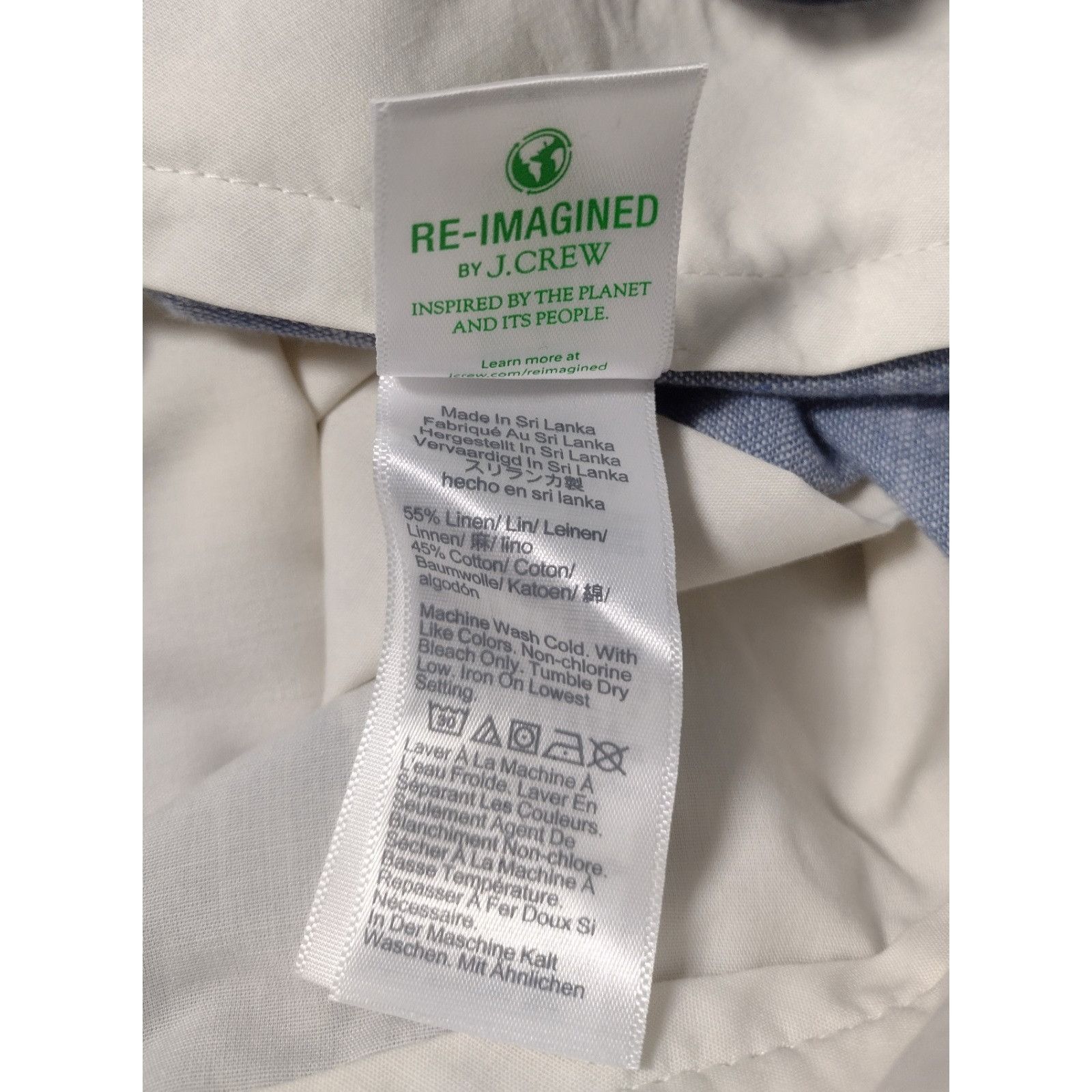 J.Crew J Crew Re-imagined Linen Blend Dress Pants 34x30 Straight Le Size US 34 / EU 50 - 7 Thumbnail
