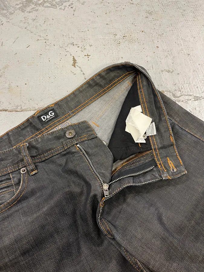 Dolce & Gabbana AW2008 Dolce & Gabbana Dark Grey Audacious Denim Jeans Size US 32 / EU 48 - 11 Thumbnail