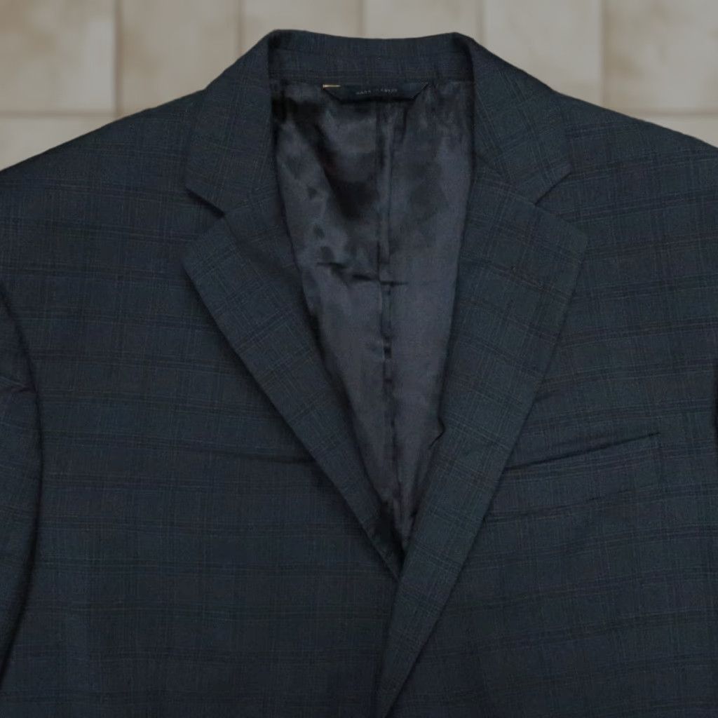 Brooks Brothers Brooks Brothers Blazer Mens 42L Blue Plaid Regent Fit Tollegno Wool Sport Coat Size 42R - 1 Thumbnail