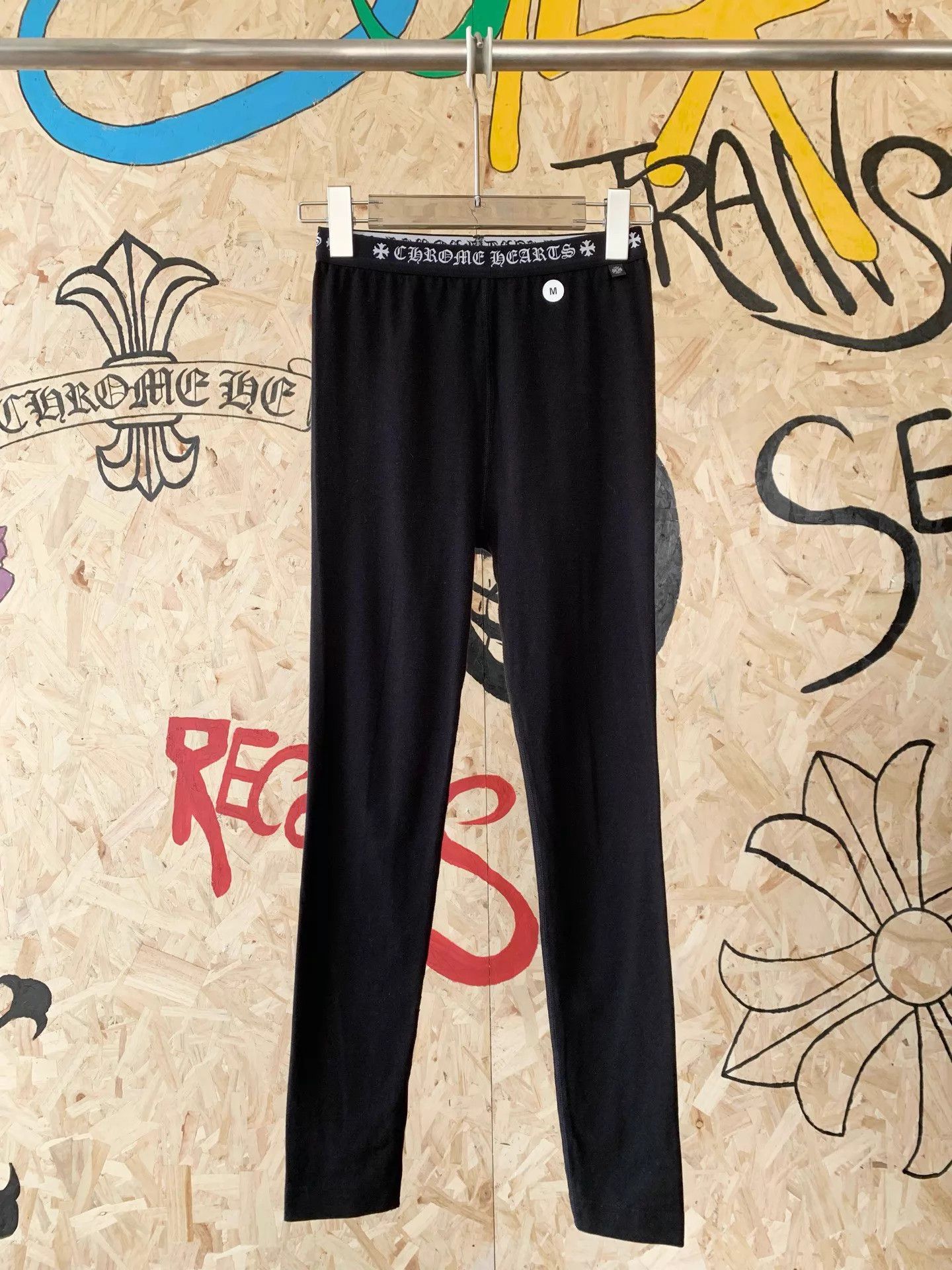 Chrome Hearts Chrome Hearts New Embroidered Yoga Leggings M Size 27" / US 4 / IT 40 - 1 Thumbnail