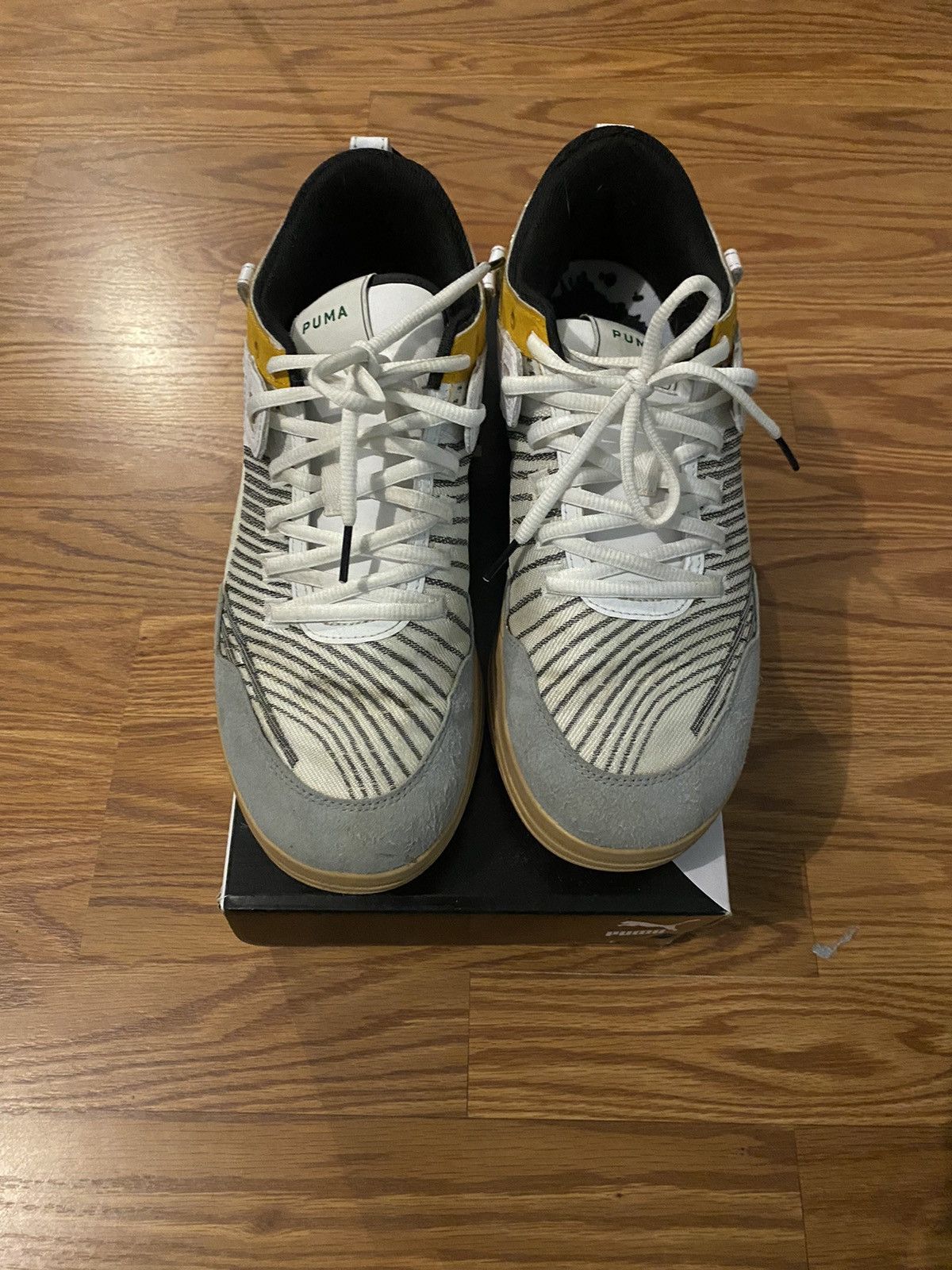 image of Puma All Pro Low Kuzma Rhude Rhuigi Shoes in White, Men's (Size 9.5)