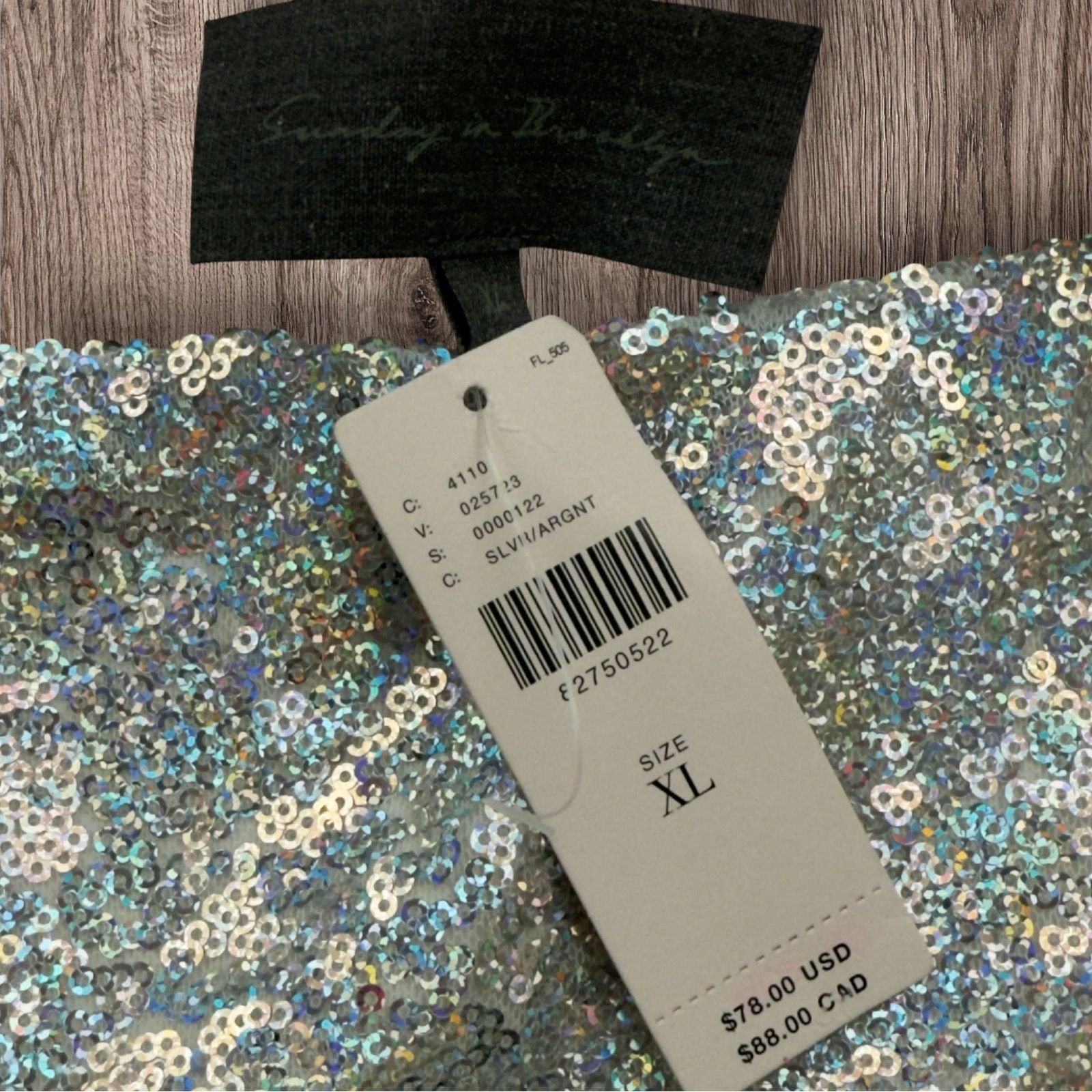 Anthropologie Anthropologie Sunday in Brooklyn Silver Sequin Crop Size XL / US 12-14 / IT 48-50 - 4 Thumbnail