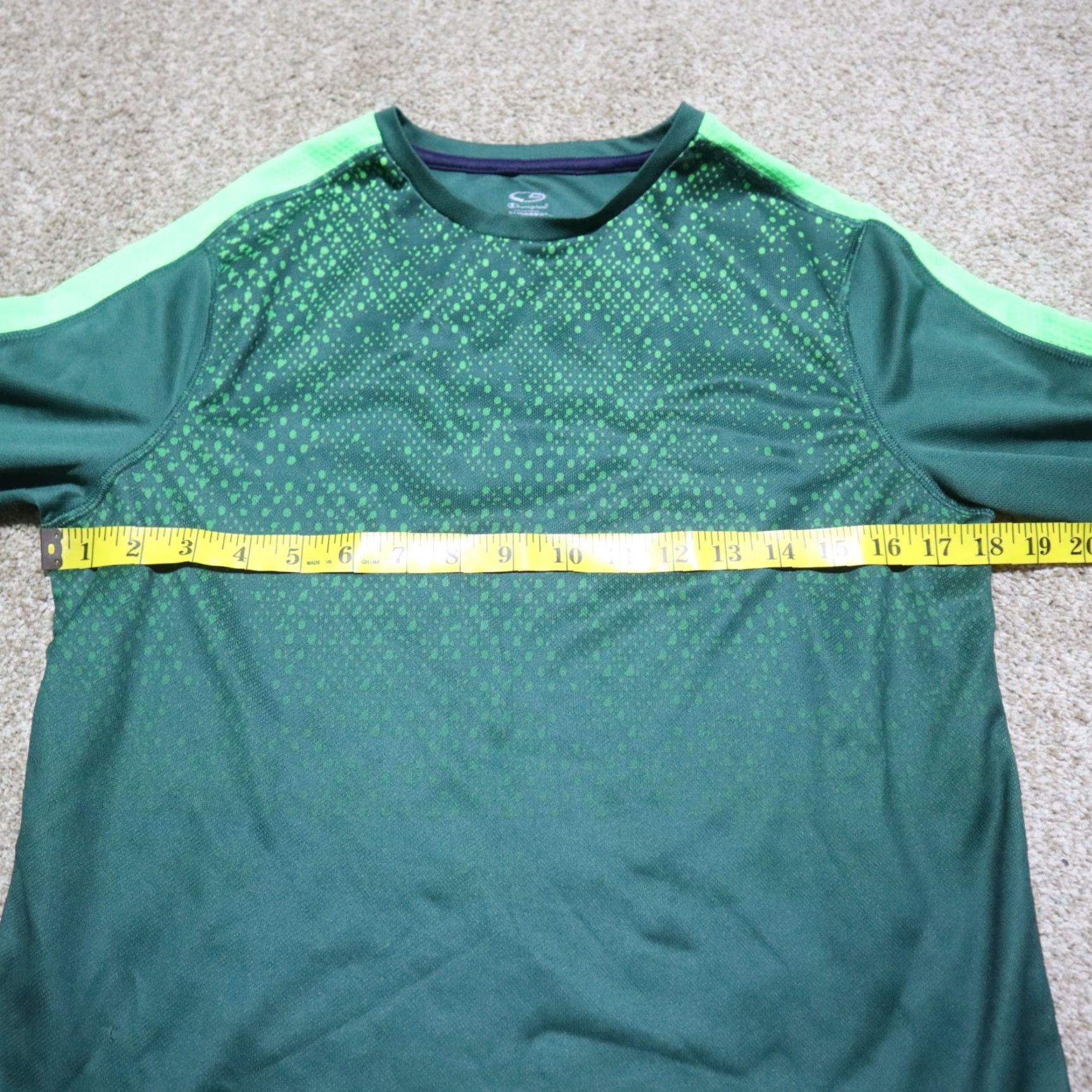 Champion Champion Shirt Men XL Green Running Short Sleeve Duo Dry Athletic Shirt Size US XL / EU 56 / 4 - 4 Thumbnail