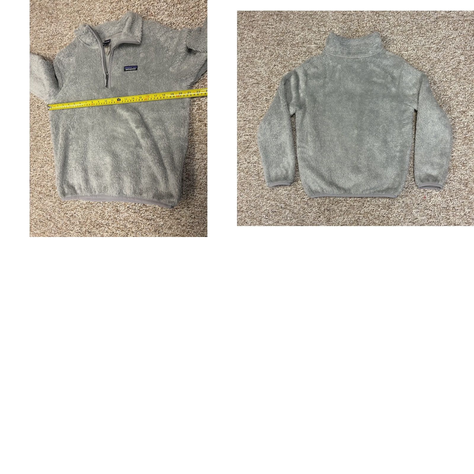 Patagonia Patagonia Jacket Grey 1/4 Zip Pullover Logo Mock Neck Fuzzy Women’s Size Small Size S / US 4 / IT 40 - 8 Thumbnail