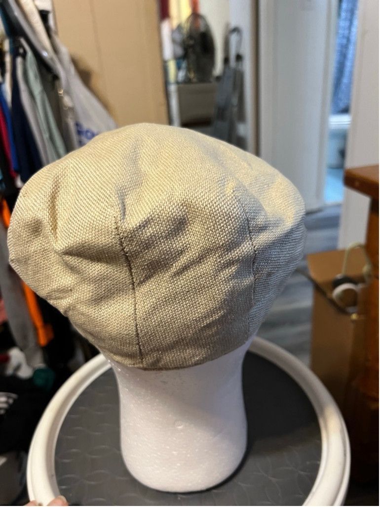 Vintage Men's Golf Italia Beige Ivy Flat Cap Size 30 - 3 Thumbnail