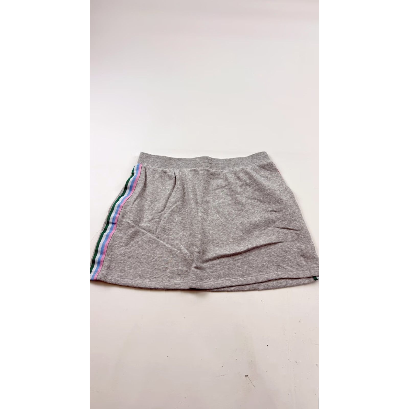 Vintage Hello Kitty Skirt Girls L Gray Rainbow Stripe Drawstring Lounge Sanrio Size 36" / US 14 / IT 50 - 4 Thumbnail