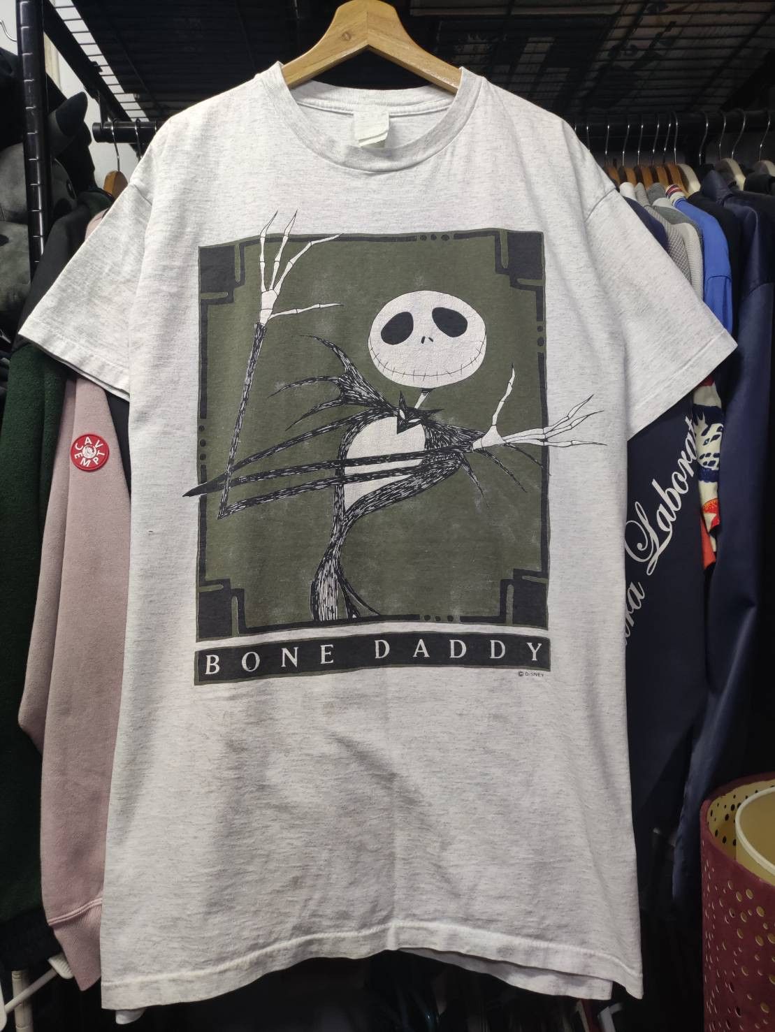 Disney Vtg 90's The Nightmare Before Christmas " Bone Daddy " USA Size US XL / EU 56 / 4 - 2 Thumbnail