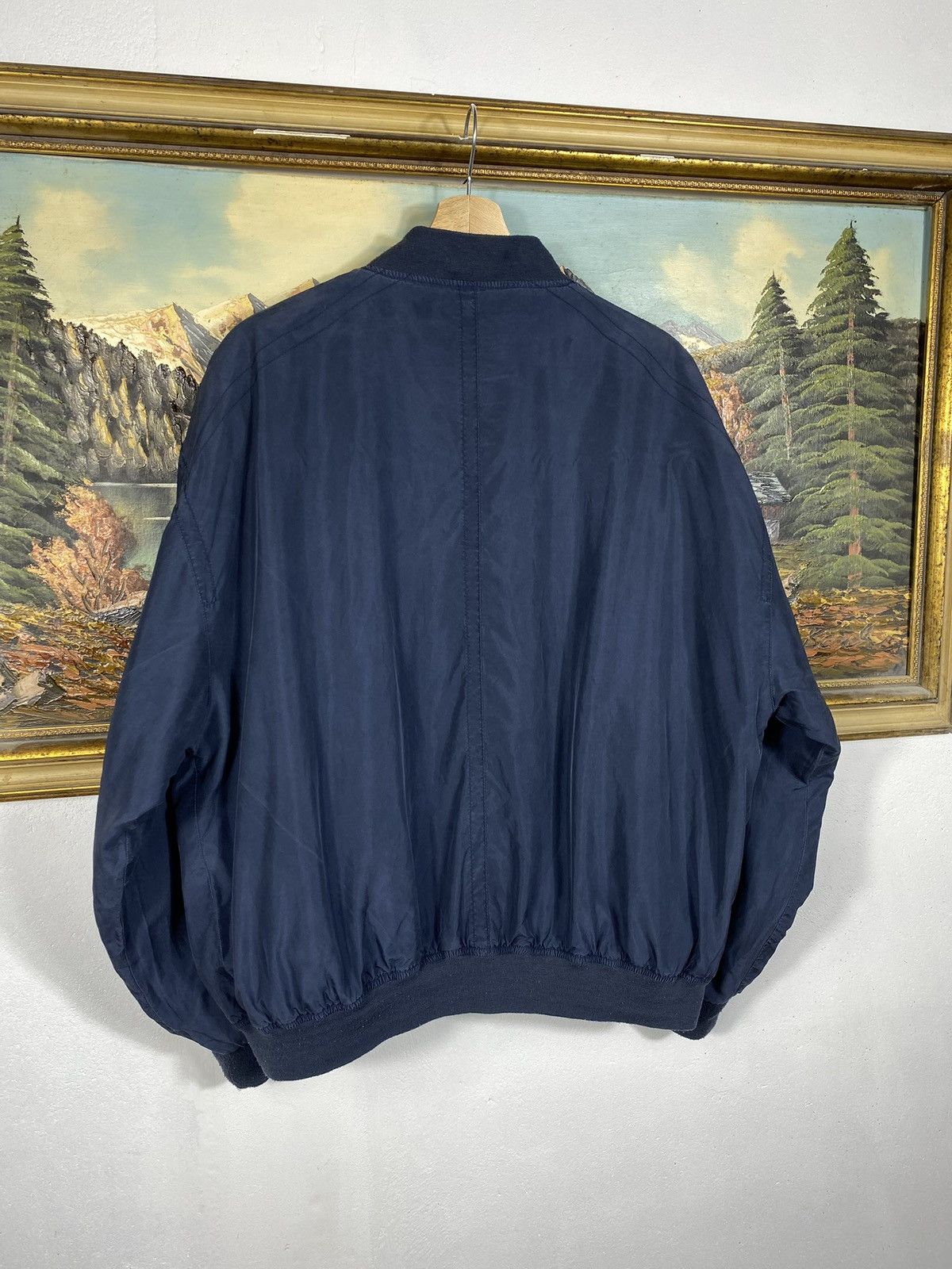 Vintage Vintage 90s Baggy Oversize Silk Bomber Jacket Avant Garde Size US L / EU 52-54 / 3 - 8 Thumbnail