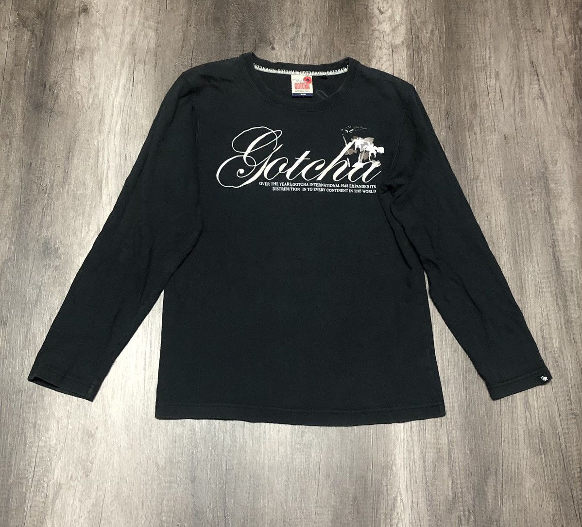 Gotcha × Japanese Brand Gotcha Long Sleeve Tee Shirt Size US L / EU 52-54 / 3 - 4 Thumbnail