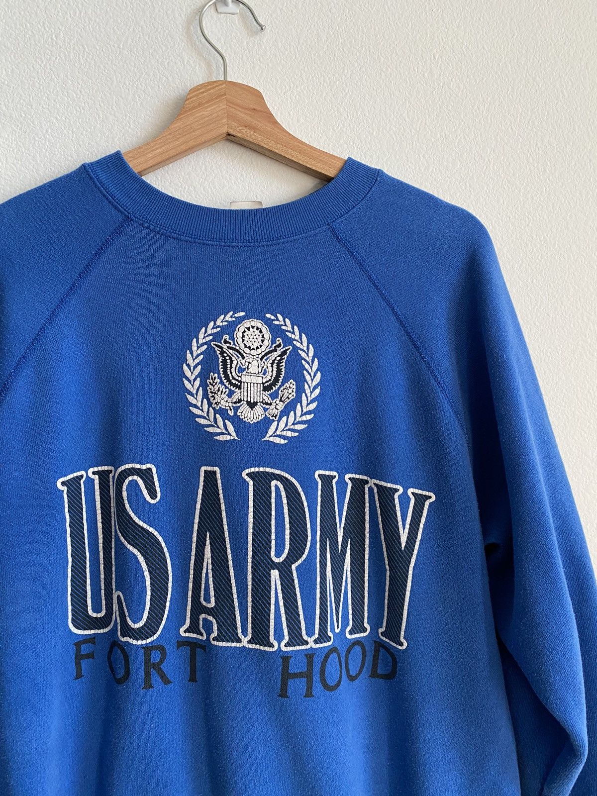 Vintage Vintage 90s US Army Fort Hood Military Sweatshirt Size US M / EU 48-50 / 2 - 3 Thumbnail