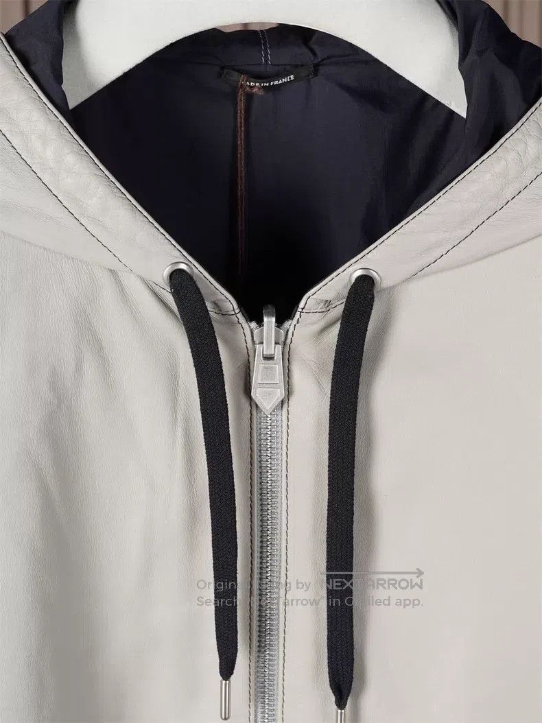 Hermes Hermes Men's Hooded Leather Jacket Size US M / EU 48-50 / 2 - 4 Thumbnail