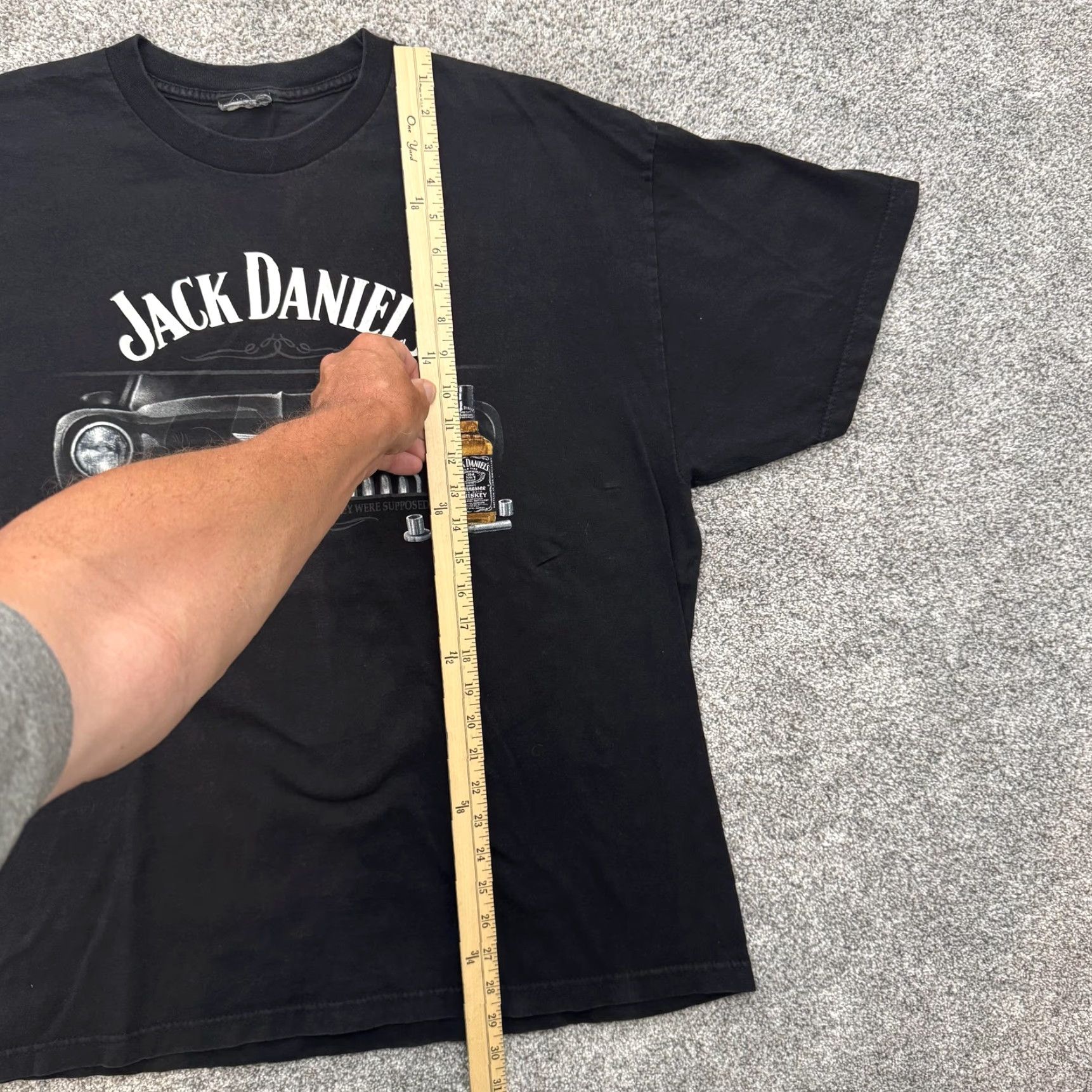 Vintage VINTAGE Jack Daniels Shirt Mens XL Black Graphic Tee 90s Car Whiskey Men's Size US XL / EU 56 / 4 - 2 Thumbnail