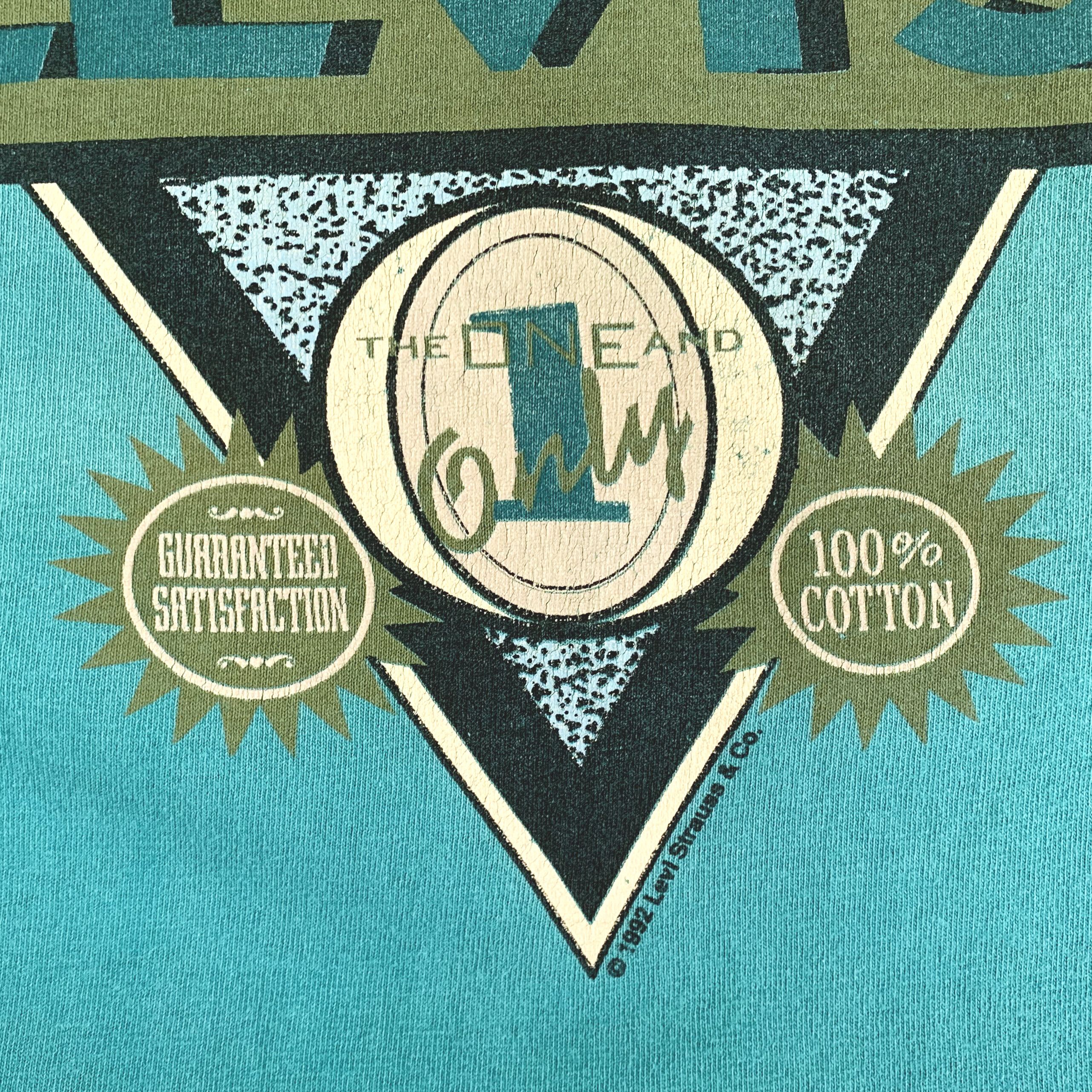 Levi's Vintage 1992 LEVI'S t shirt Single stitch Global Legend 90s Size US L / EU 52-54 / 3 - 6 Thumbnail