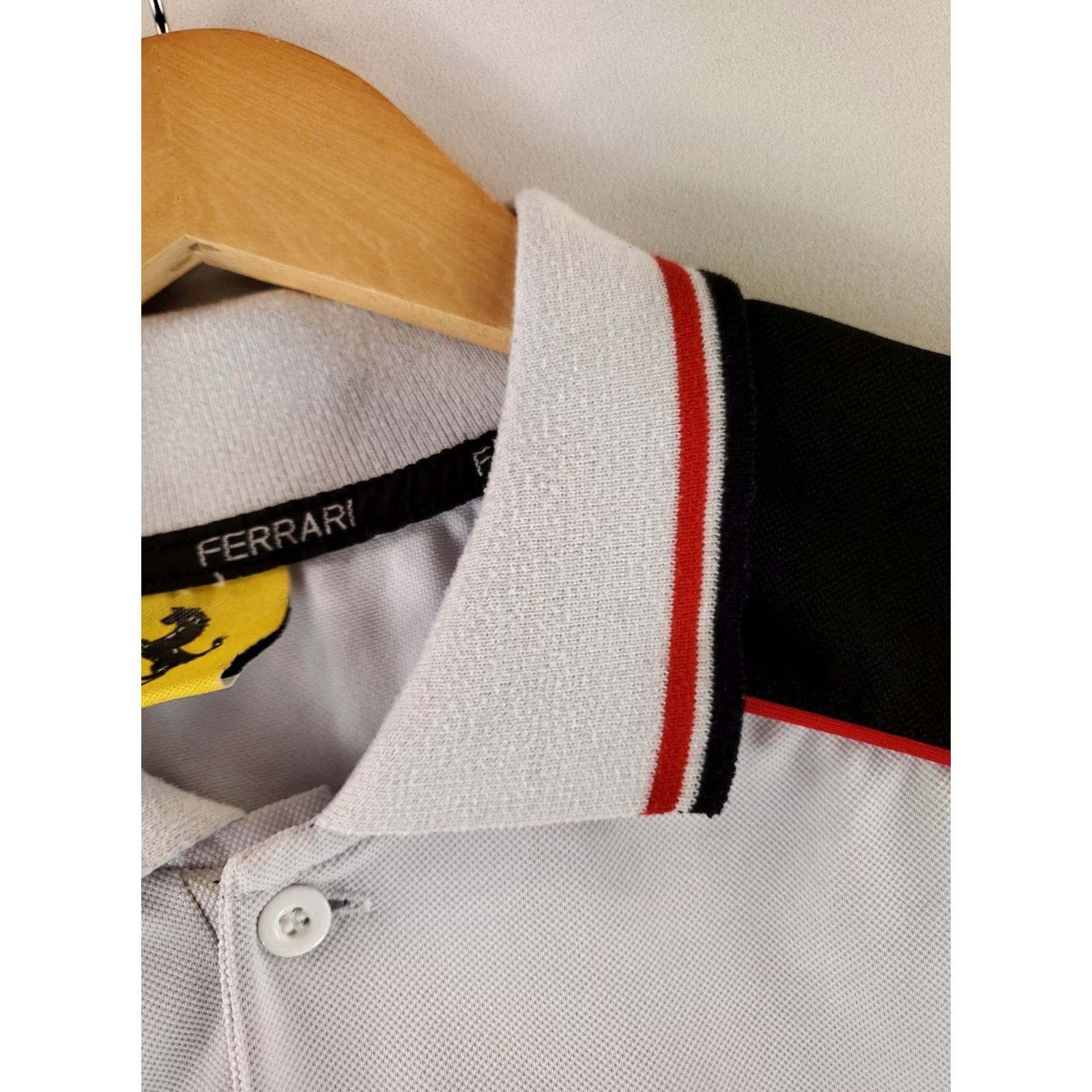 Ferrari VINTAGE Ferrari Polo Shirt VTG Marlboro Vodafone White Short Sleeve Mens L Size US L / EU 52-54 / 3 - 5 Thumbnail