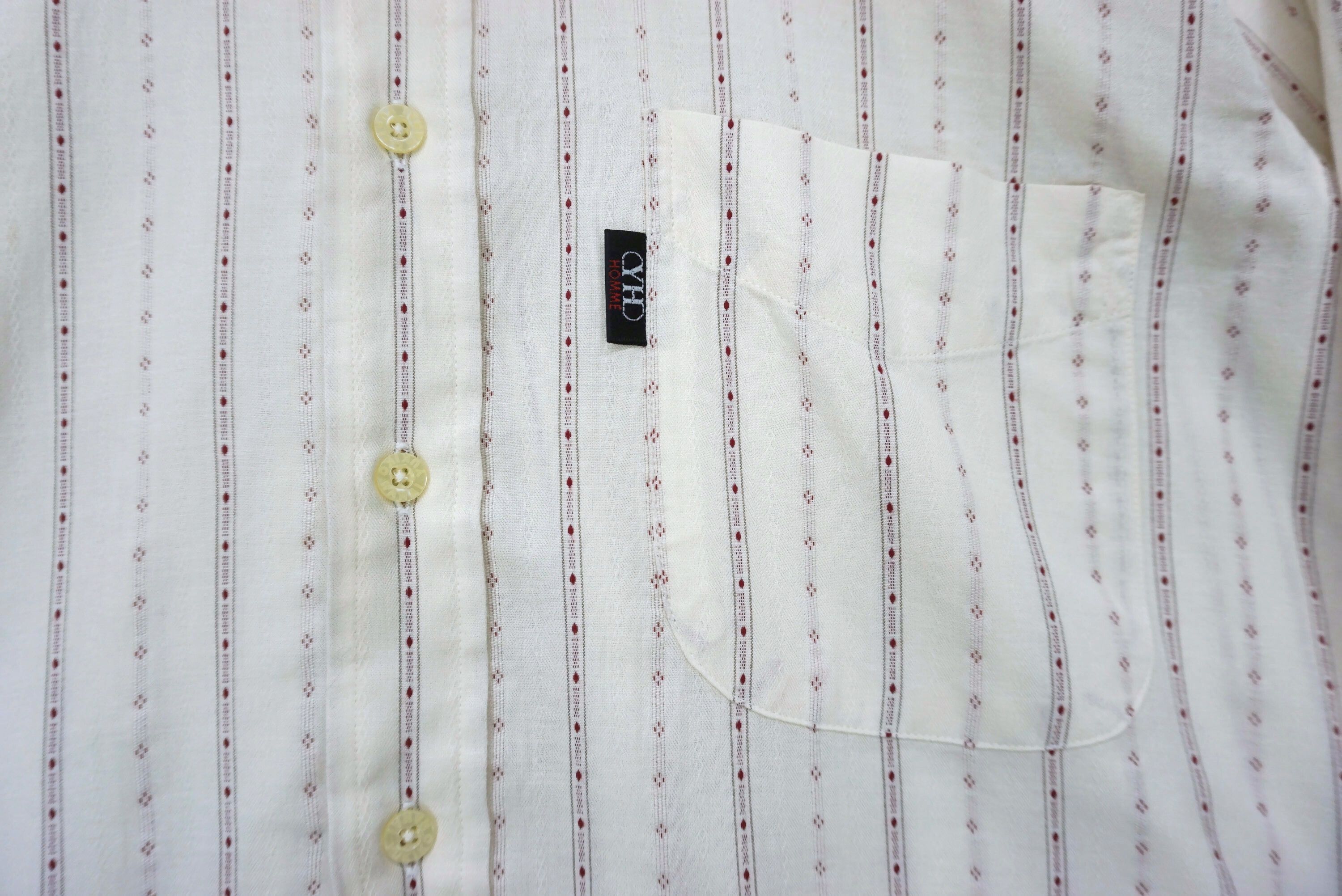 Japanese Brand Yukiko Hanai Homme Stripe Button Down Shirt Size M Size US M / EU 48-50 / 2 - 4 Thumbnail
