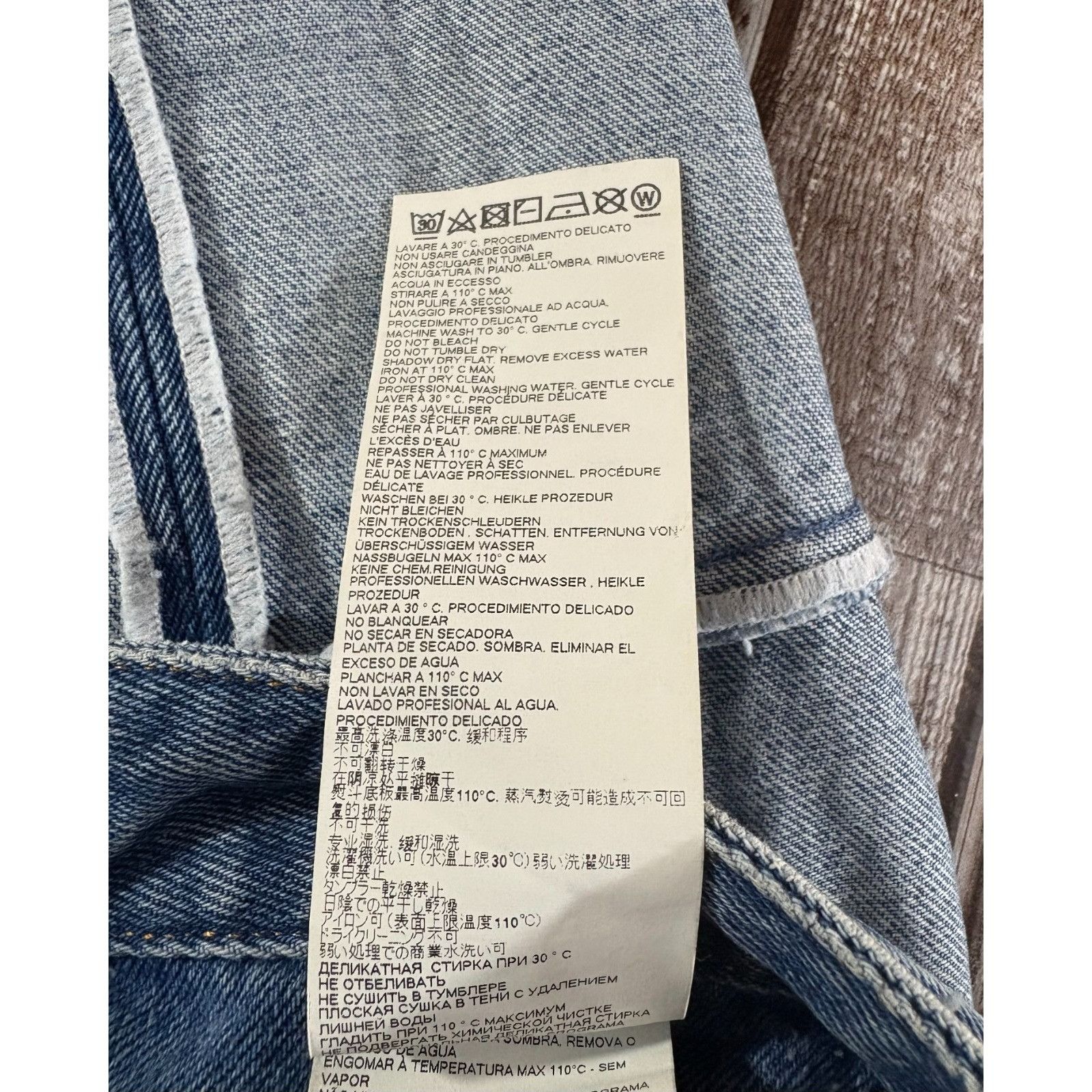 Maison Margiela MM6 Maison Margiela Inside Out Jeans size 42 US 6 color blue Size 28" / US 6 / IT 42 - 10 Thumbnail