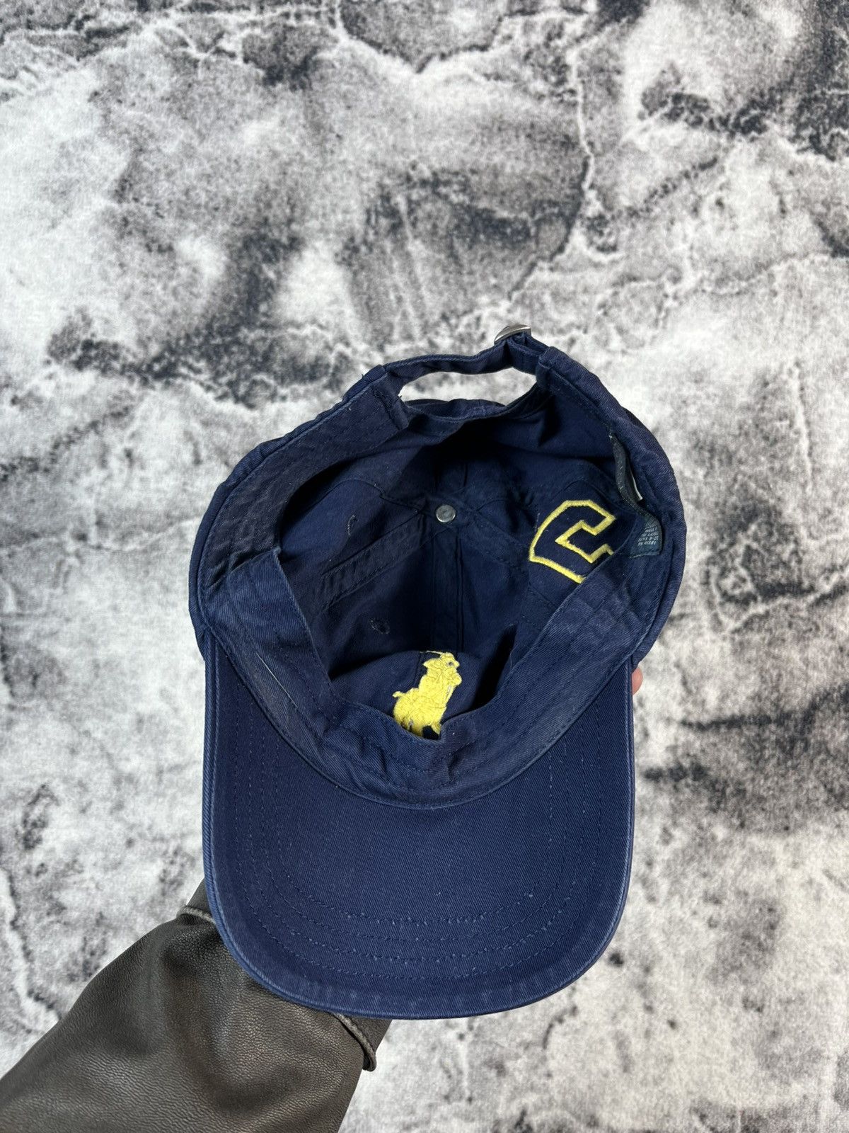 Polo Ralph Lauren Polo Ralph Lauren Big Pony Cap Navy Yellow Hat Size ONE SIZE - 8 Thumbnail