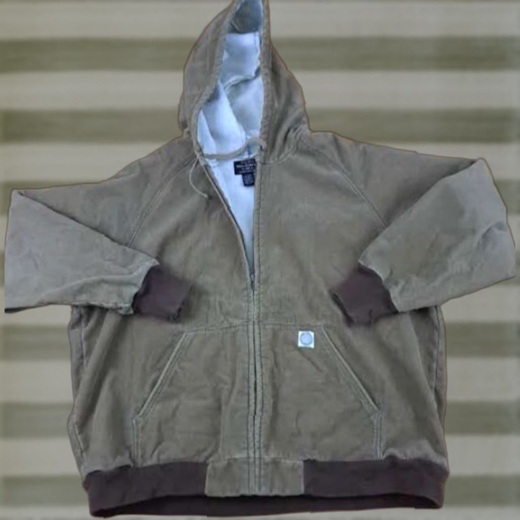 Ralph Lauren VINTAGE Ralph Lauren Polo Jeans Corduroy Insulated Full Zip Hooded Jacket XL Mens Jacket Tan-Khaki Size US XL / EU 56 / 4 - 1 Thumbnail