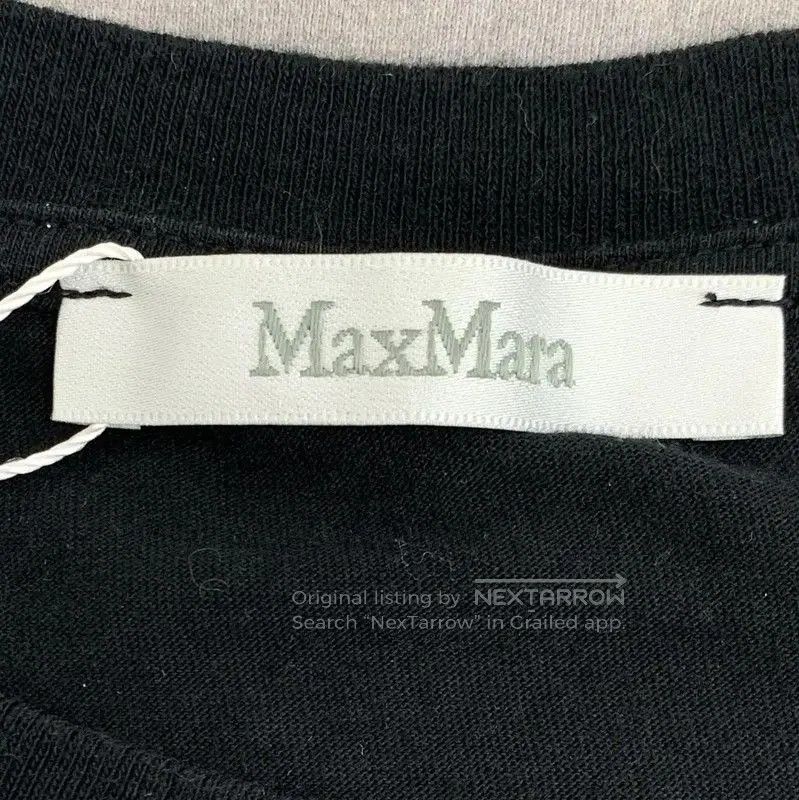 Max Mara MaxMara Black Cotton Graphic T-Shirt . Size XL / US 12-14 / IT 48-50 - 6 Thumbnail