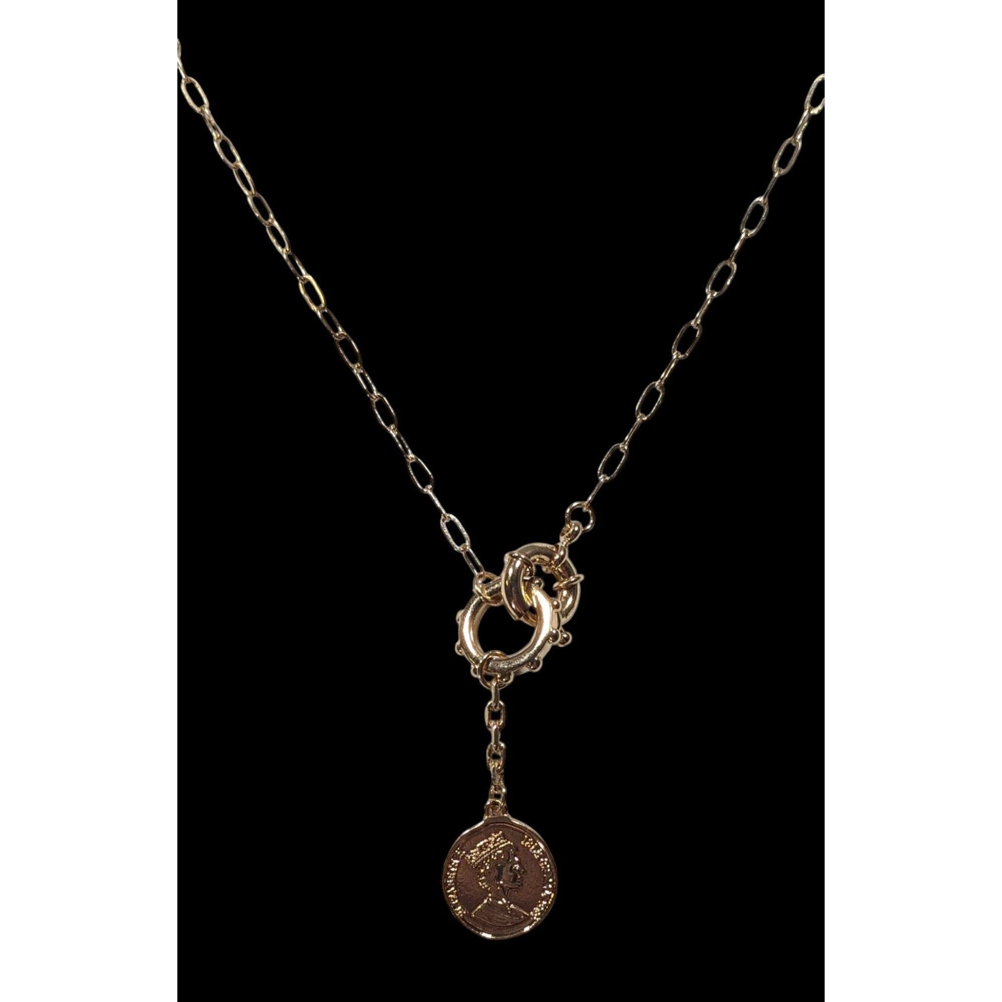 Other Replica 1989 Isle Of Man Dos Pesos Coin Y Drop Pendant Neckl Size ONE SIZE - 2 Thumbnail