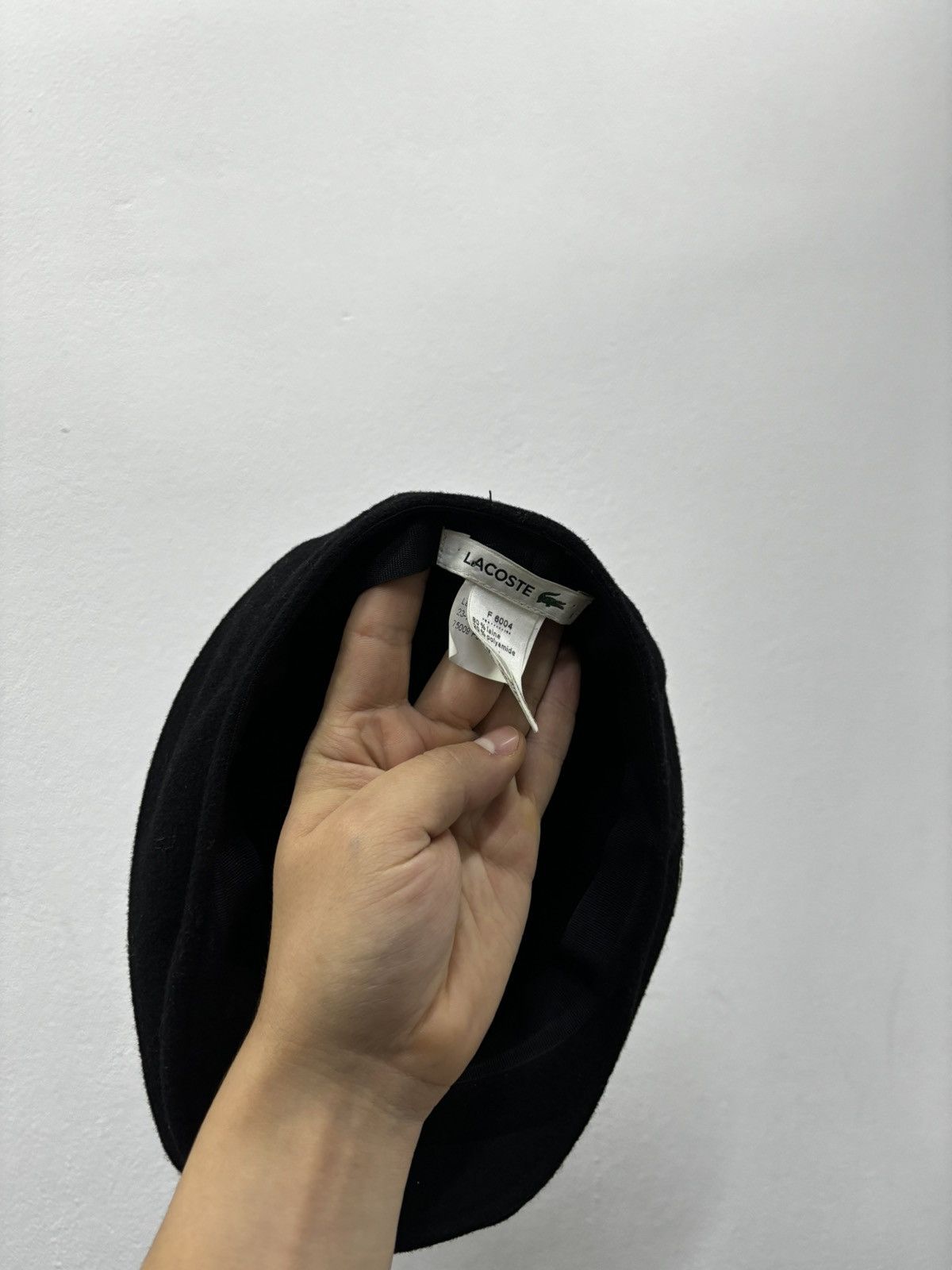 Lacoste × Vintage Lacoste Wool Hat 90s vintage Size ONE SIZE - 3 Thumbnail