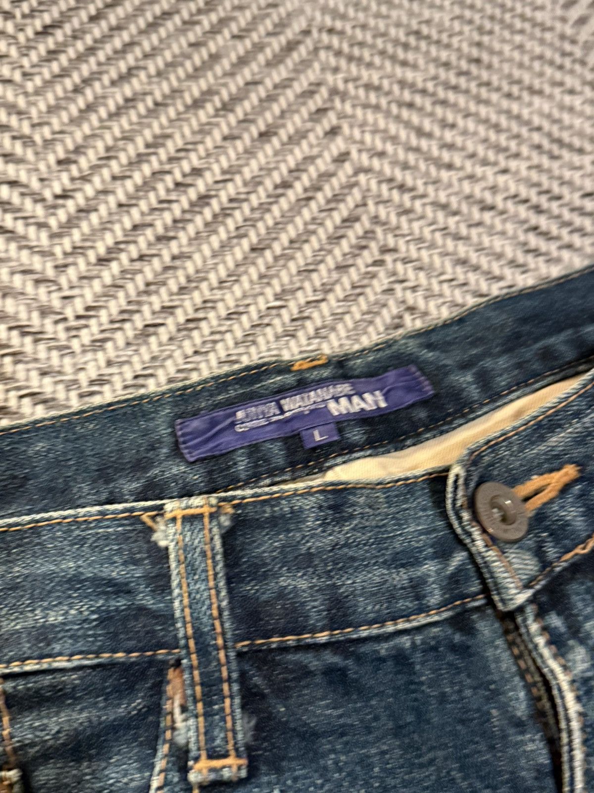 Junya Watanabe Junya Watanabe BIKER DESIGN RECONSTRUCTION DENIM PANTS Size US 34 / EU 50 - 3 Thumbnail