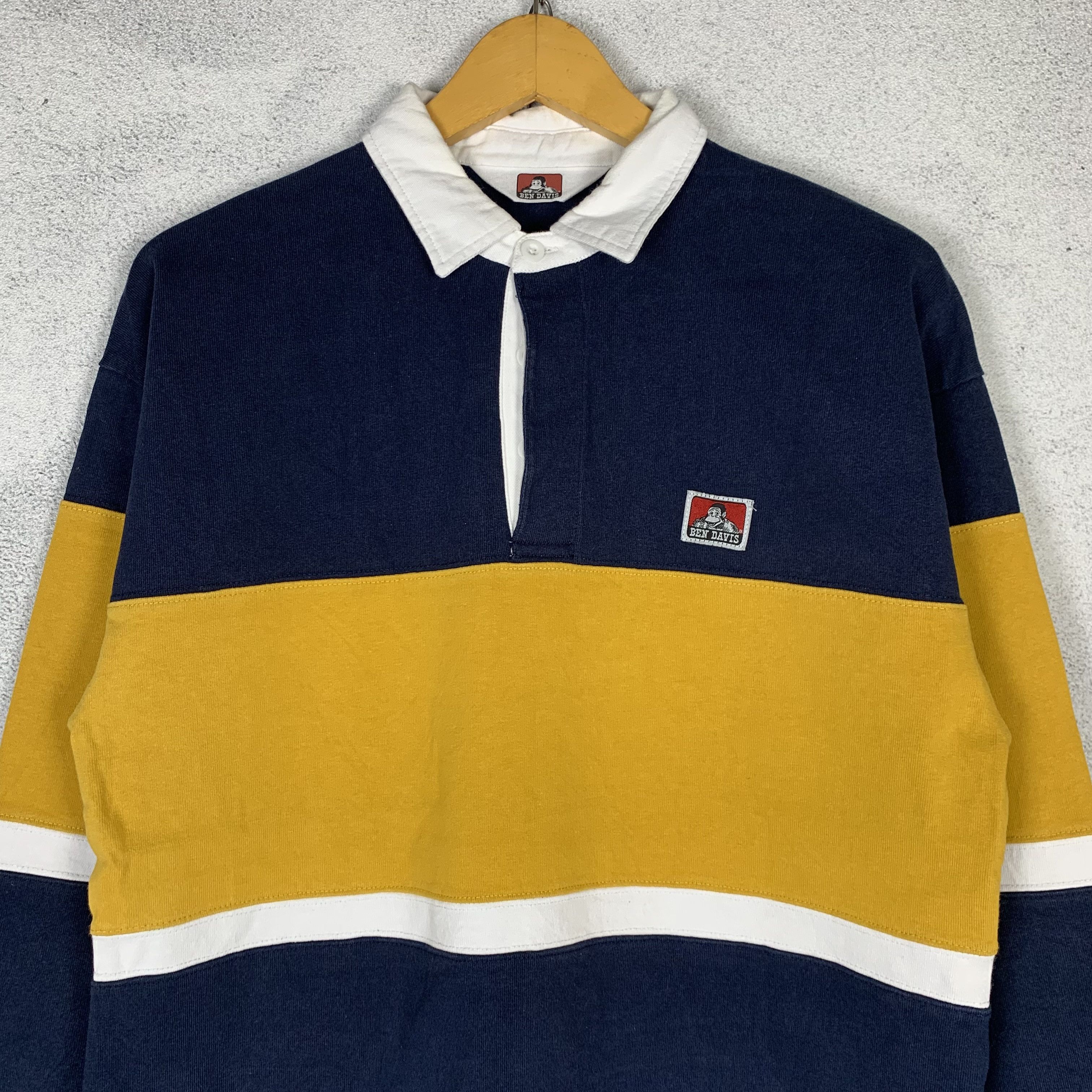 Ben Davis Ben Davis Rugby Polo Shirt Longsleeve Size US L / EU 52-54 / 3 - 3 Thumbnail