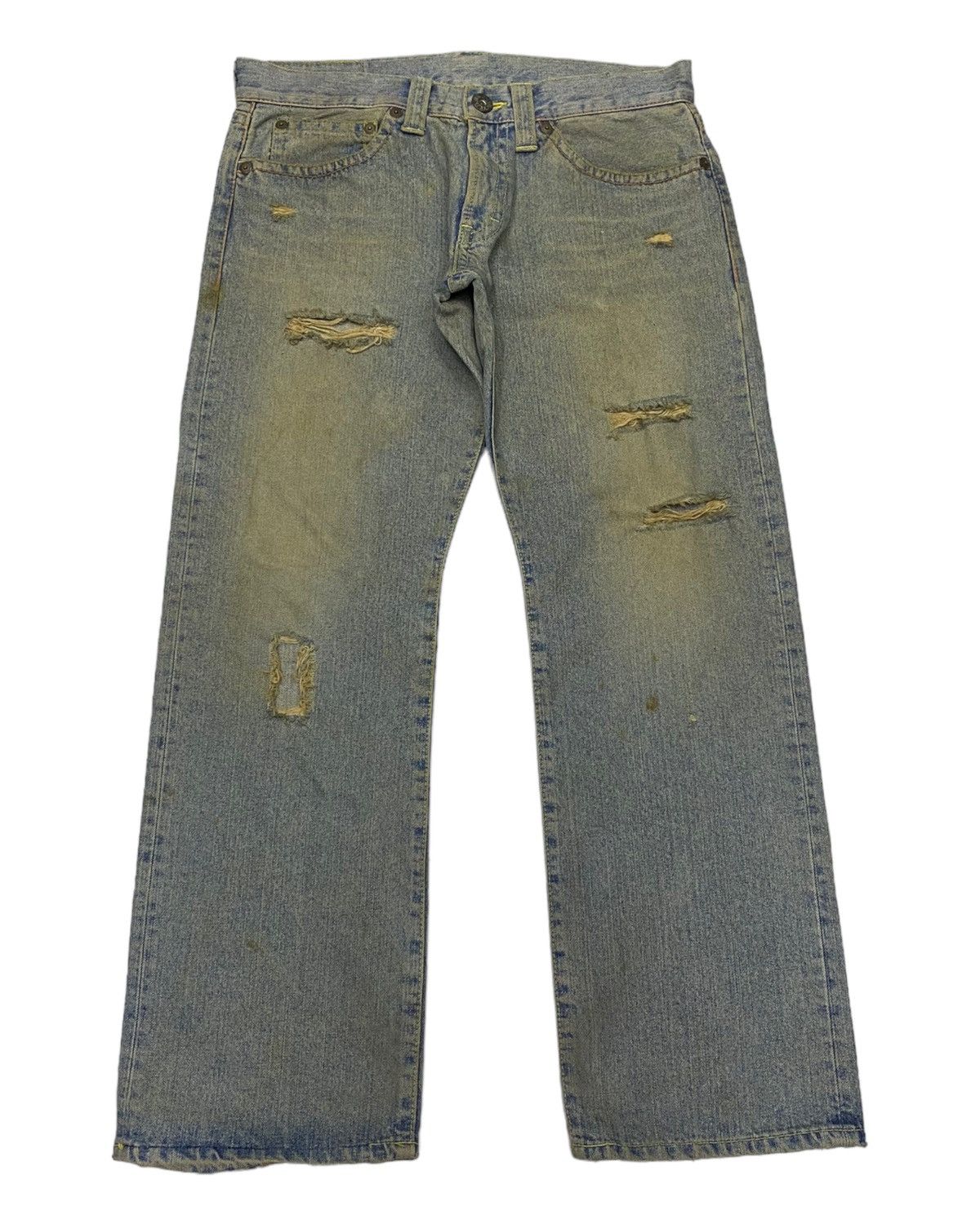 If Six Was Nine BAGGY JEANS DISTRESS MADE COCOLULU RUSTY BAGGY DENIM Size US 34 / EU 50 - 2 Thumbnail