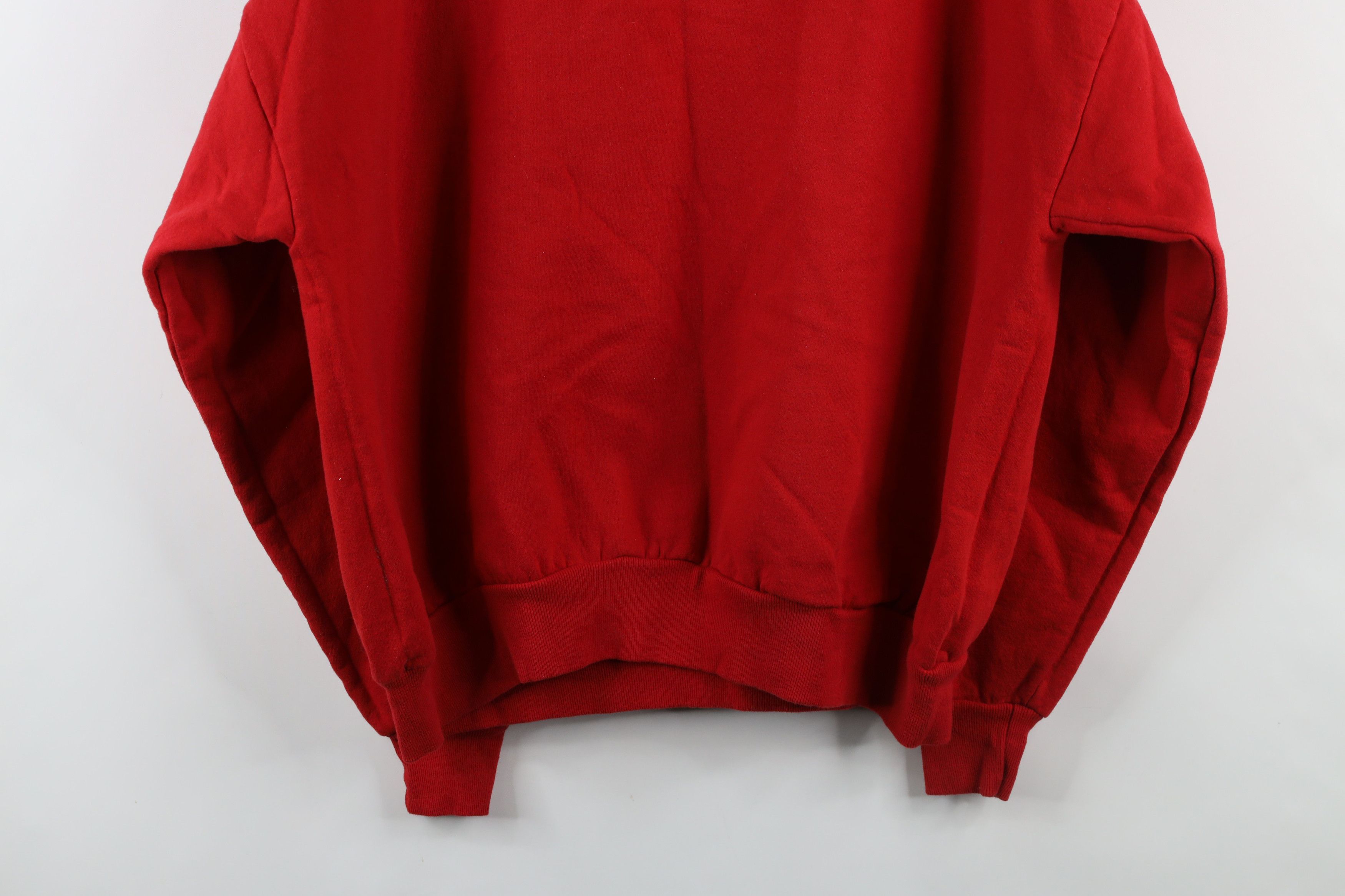 Vintage Vintage 90s Faded Christmas Snowman Crewneck Sweatshirt Red Size XXL / US 16-18 / IT 52-54 - 11 Thumbnail