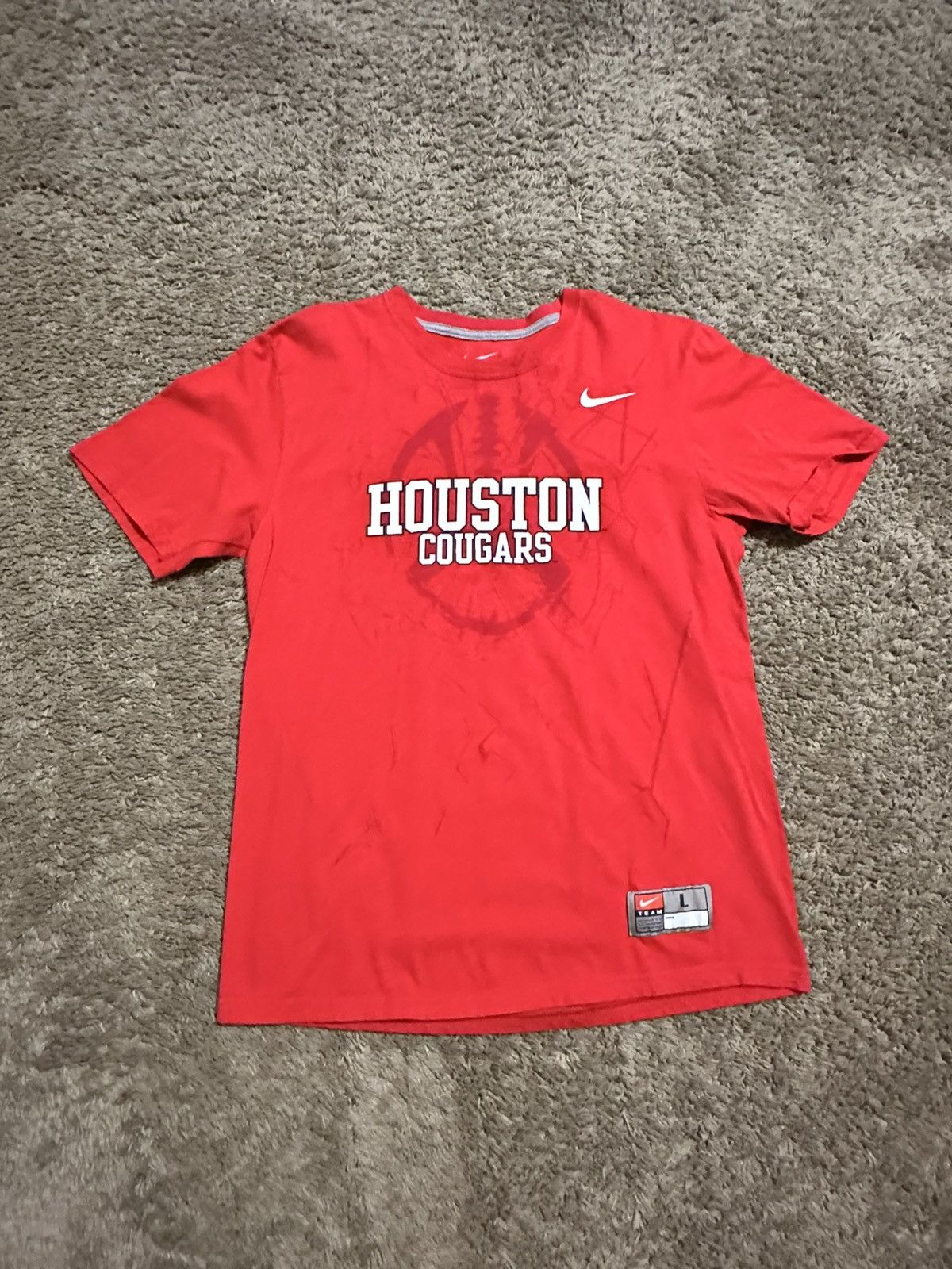 NCAA Vintage NCAA Nike Houston Cougars shirt 00s size large Size US L / EU 52-54 / 3 - 1 Thumbnail