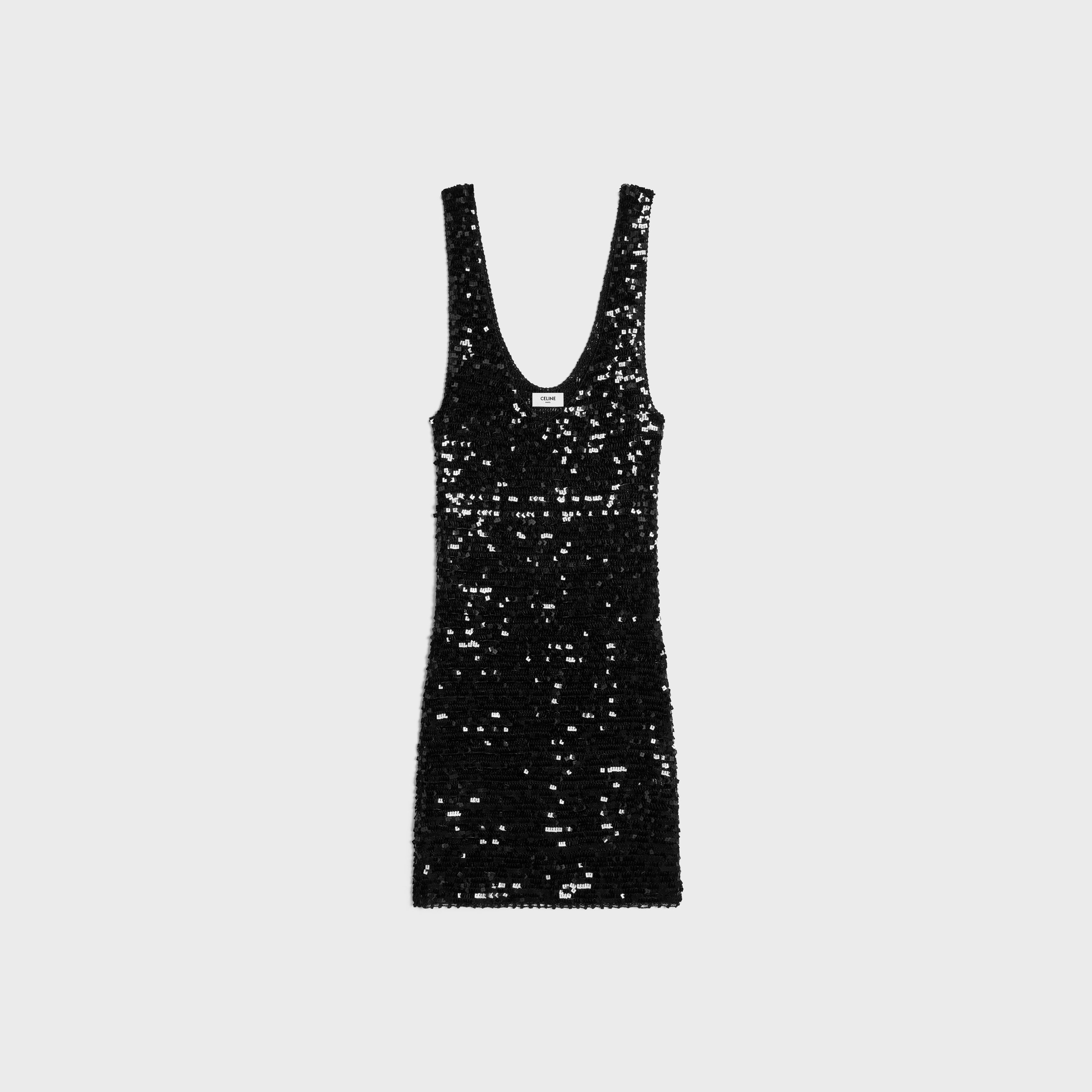 Celine o1w1db10925 2AE7L726X Mini Dress in Black Size XS / US 0-2 / IT 36-38 - 1 Thumbnail