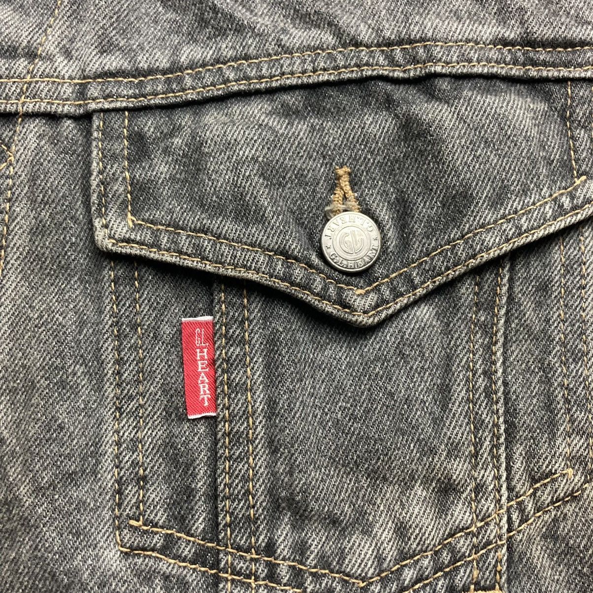 Hysteric Glamour 🇯🇵 VINTAGE GL HEART CROPPED WASHED DENIM JACKET Size US M / EU 48-50 / 2 - 9 Thumbnail