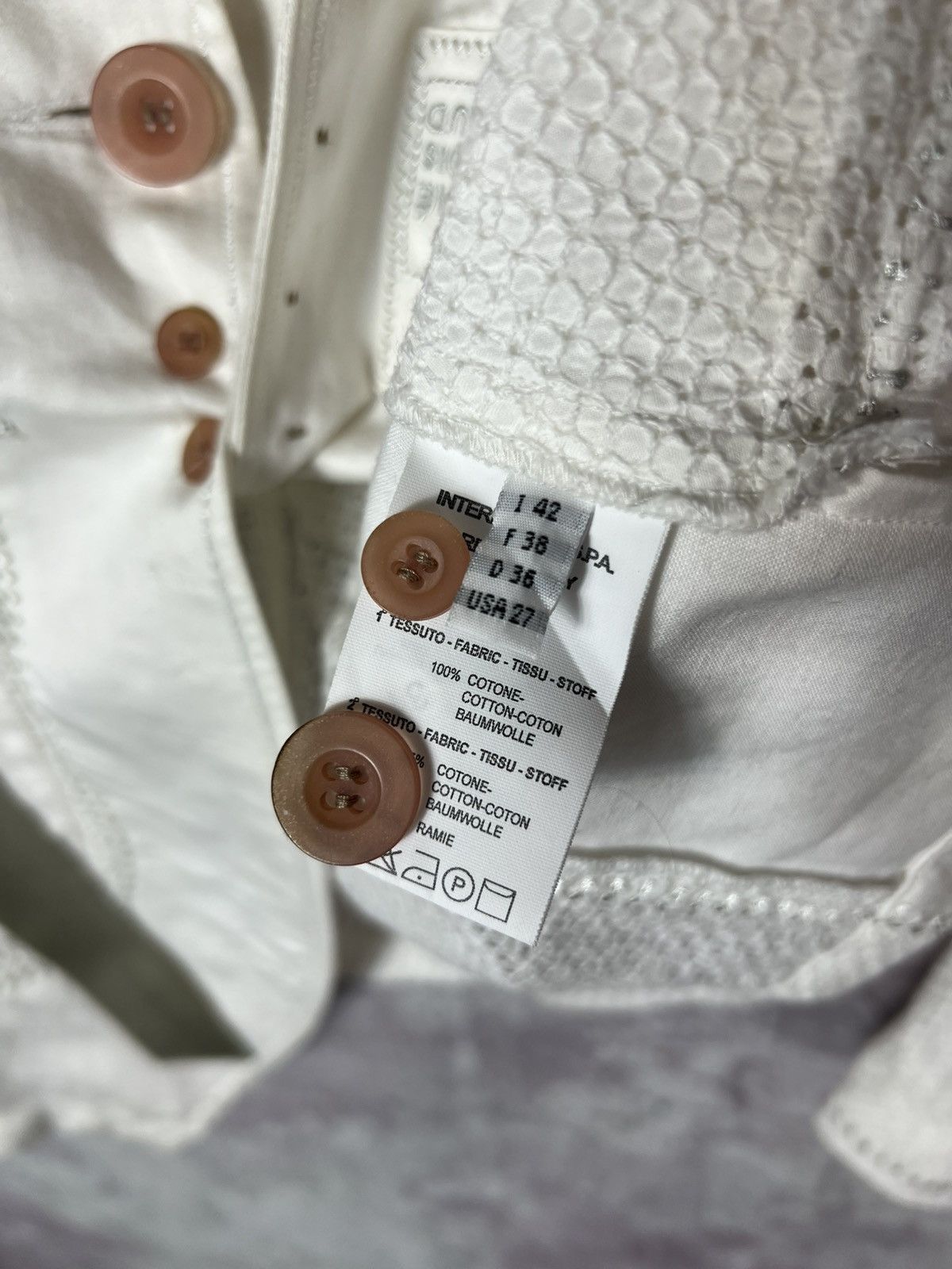 Marithe + Francois Girbaud M+FG Archive Mesh Web Paneled Utility Blazer Jacket Size M / US 6-8 / IT 42-44 - 16 Thumbnail
