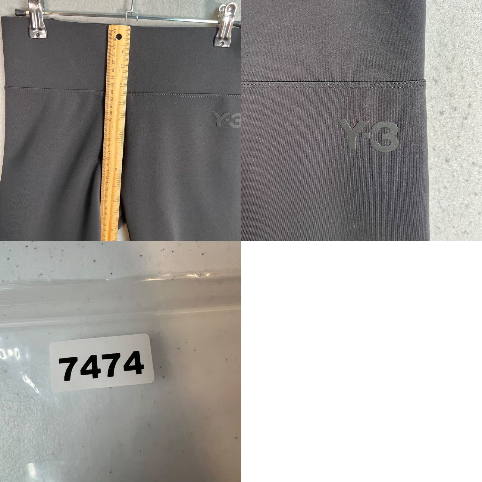 Y-3 Y-3 Womens Black High-Rise Leggings Designed By Yohji Yamamoto Medium Leggings Womens Black High-Rise Size 32" / US 10 / IT 46 - 8 Thumbnail
