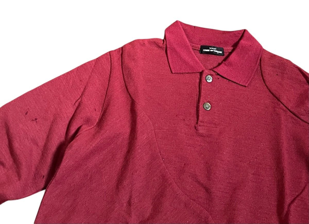Comme des Garcons TAX FREE 🇺🇸 cdg homme AD96 asymetric longsleeve polo shirt Size US S / EU 44-46 / 1 - 5 Thumbnail
