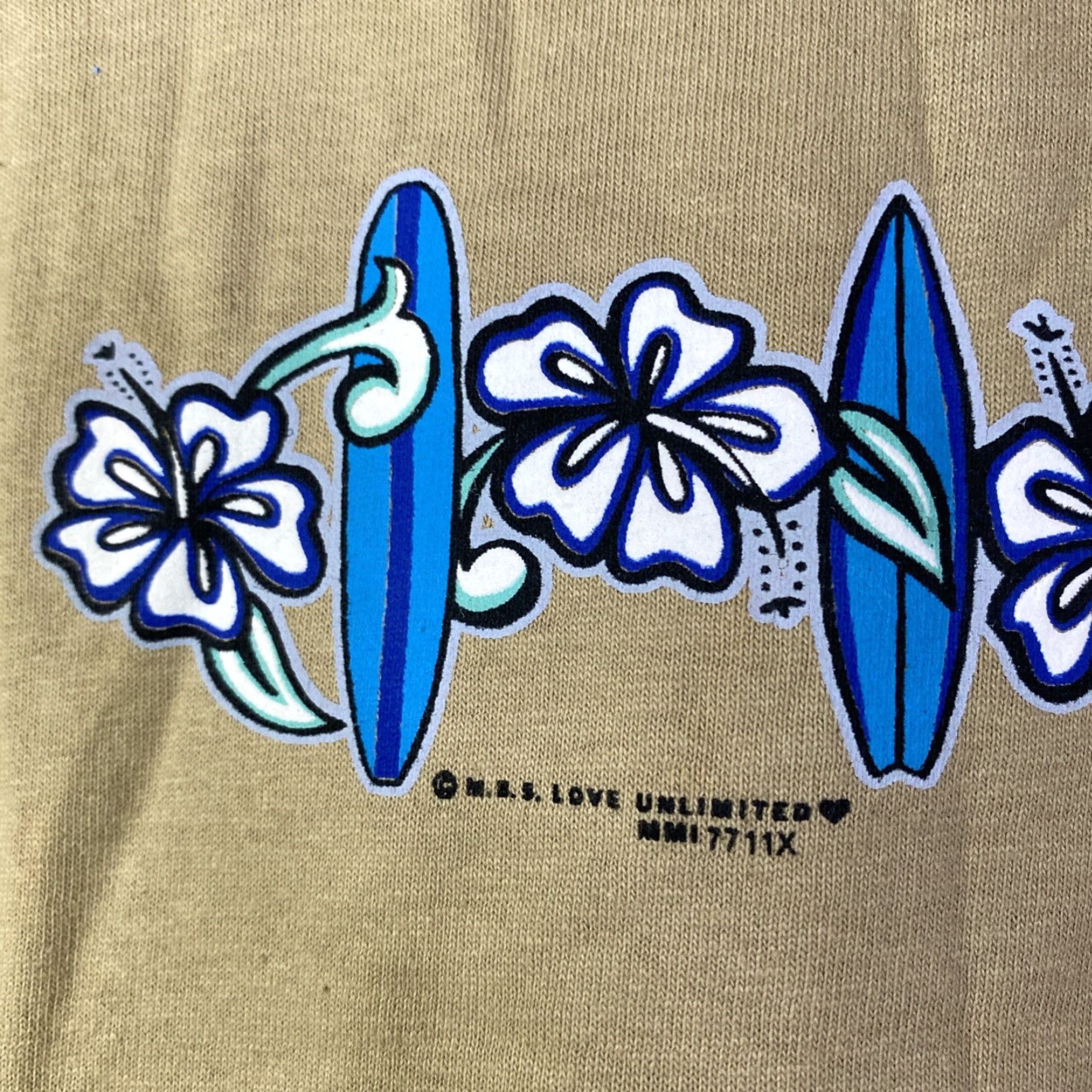 Gildan VINTAGE 90s Surf Long Sleeve T Shirt California Y2K Adult Medium M Beige Gildan Unisex Mens Womens 90s Beach Retro Size US M / EU 48-50 / 2 - 4 Thumbnail