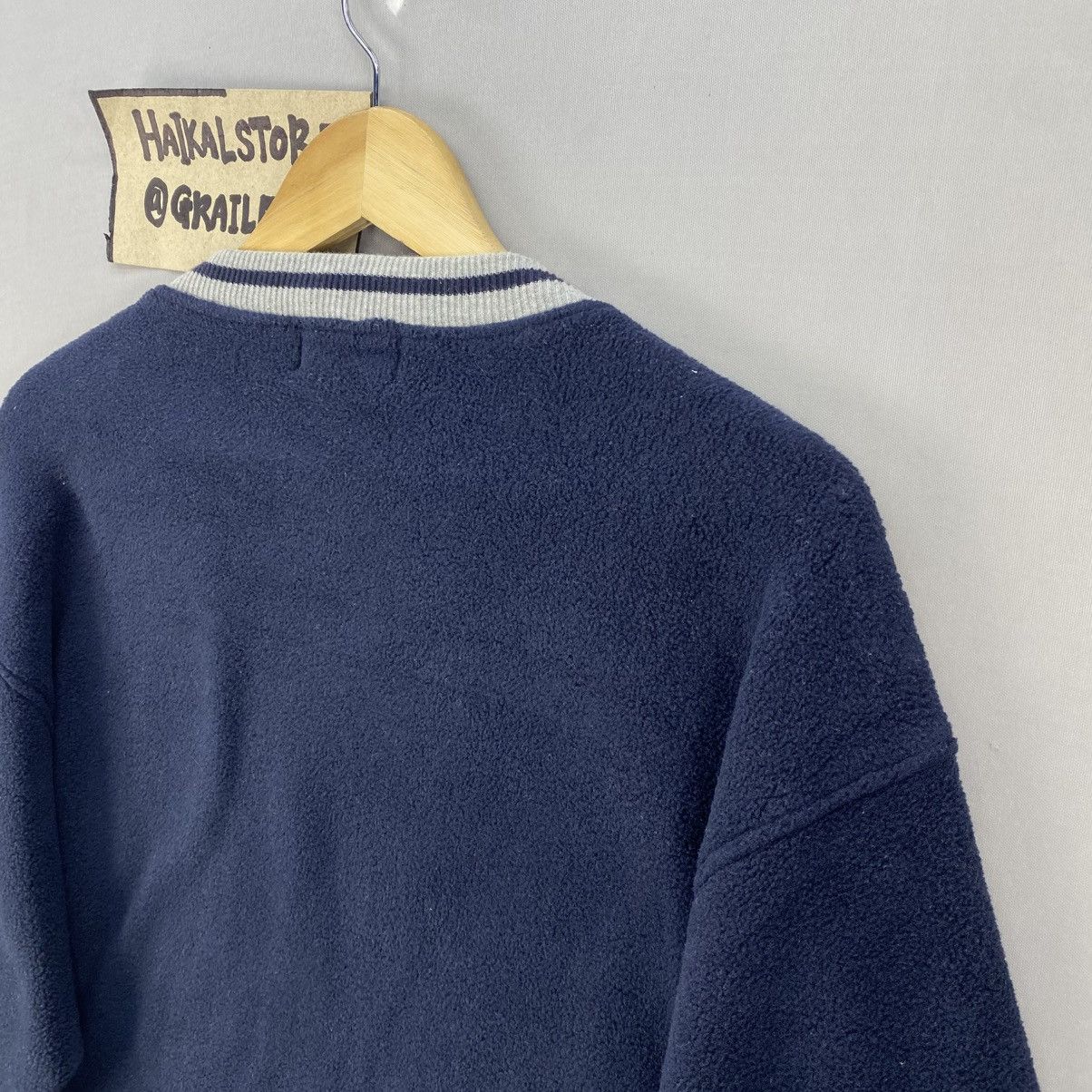 Japanese Brand Vintage 00’s SergioTacchini V-Neck Sweetshirt Size US L / EU 52-54 / 3 - 5 Thumbnail