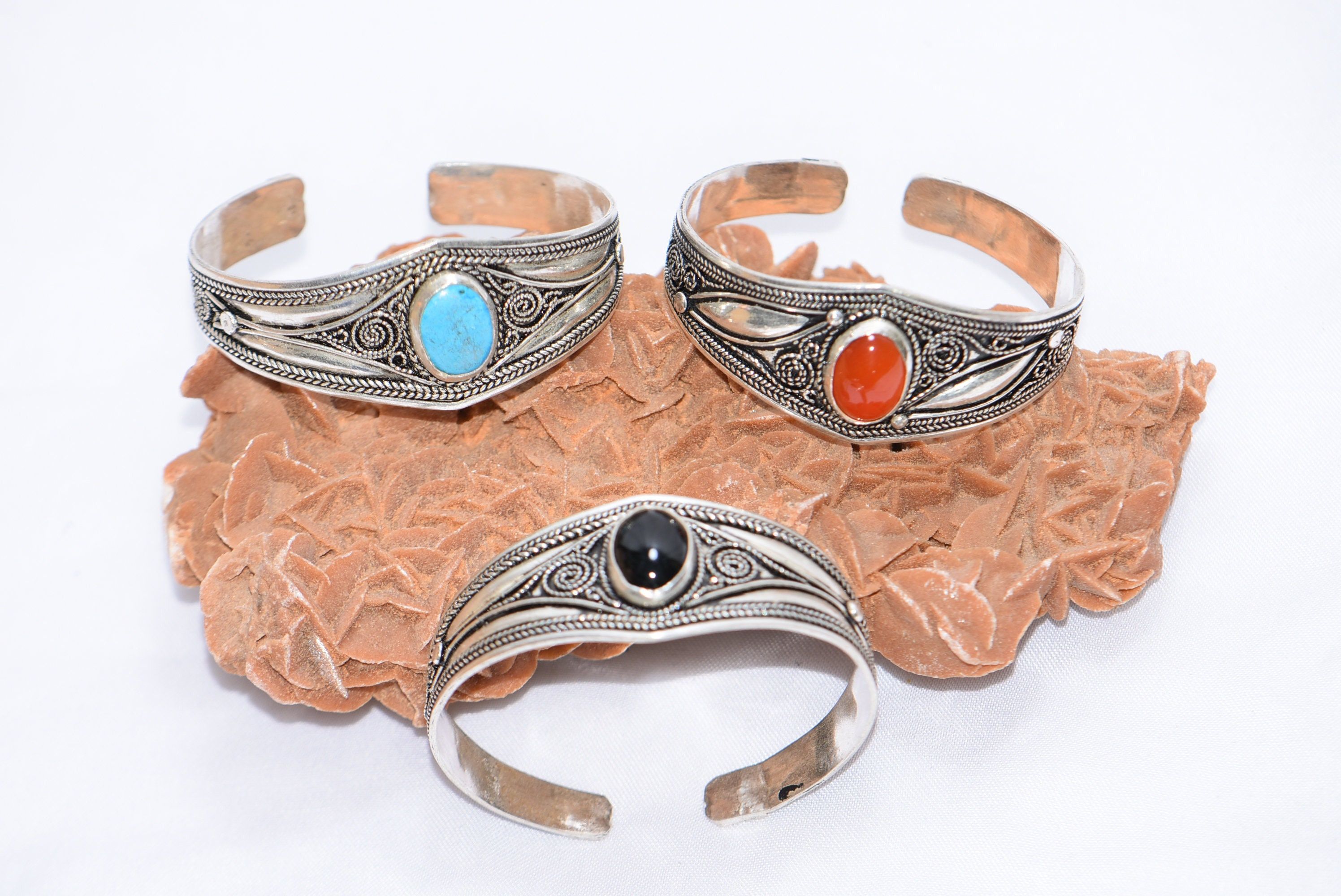 Handmade × Jewelry Silver Bracelet Berber Morocco Size ONE SIZE - 6 Thumbnail