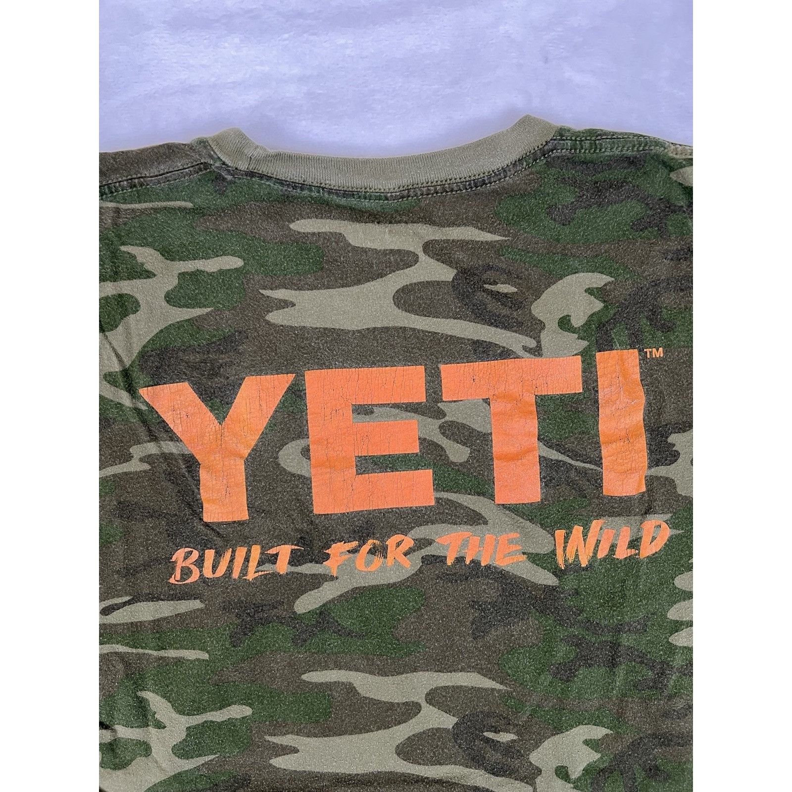 Yeti YETI T-Shirt Mens Size 2XL Camo Orange Print "Built For The Size US XXL / EU 58 / 5 - 6 Thumbnail