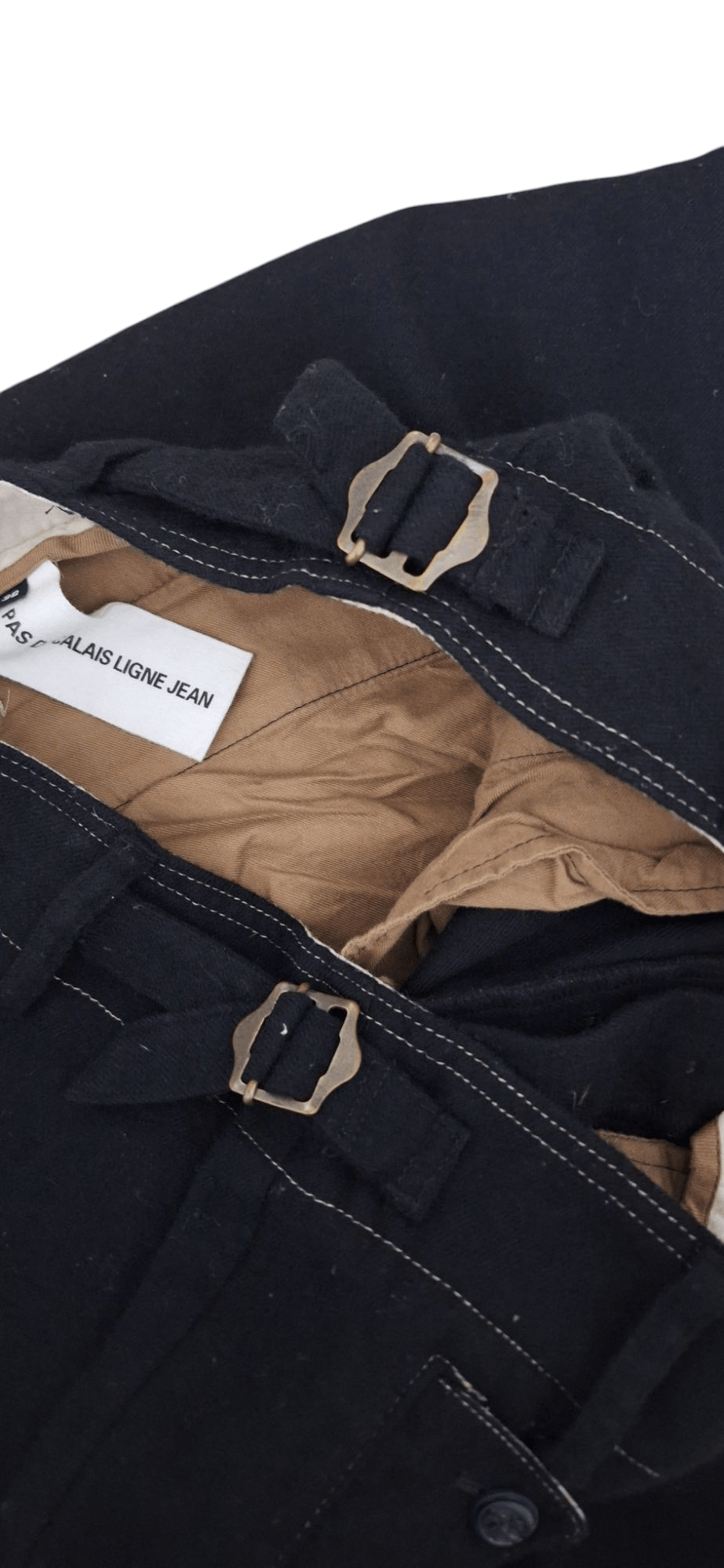 Designer × Pas de Calais Pas De Calais Baggy Wide Wool Adjustable Waist Pants Size US 29 - 12 Thumbnail