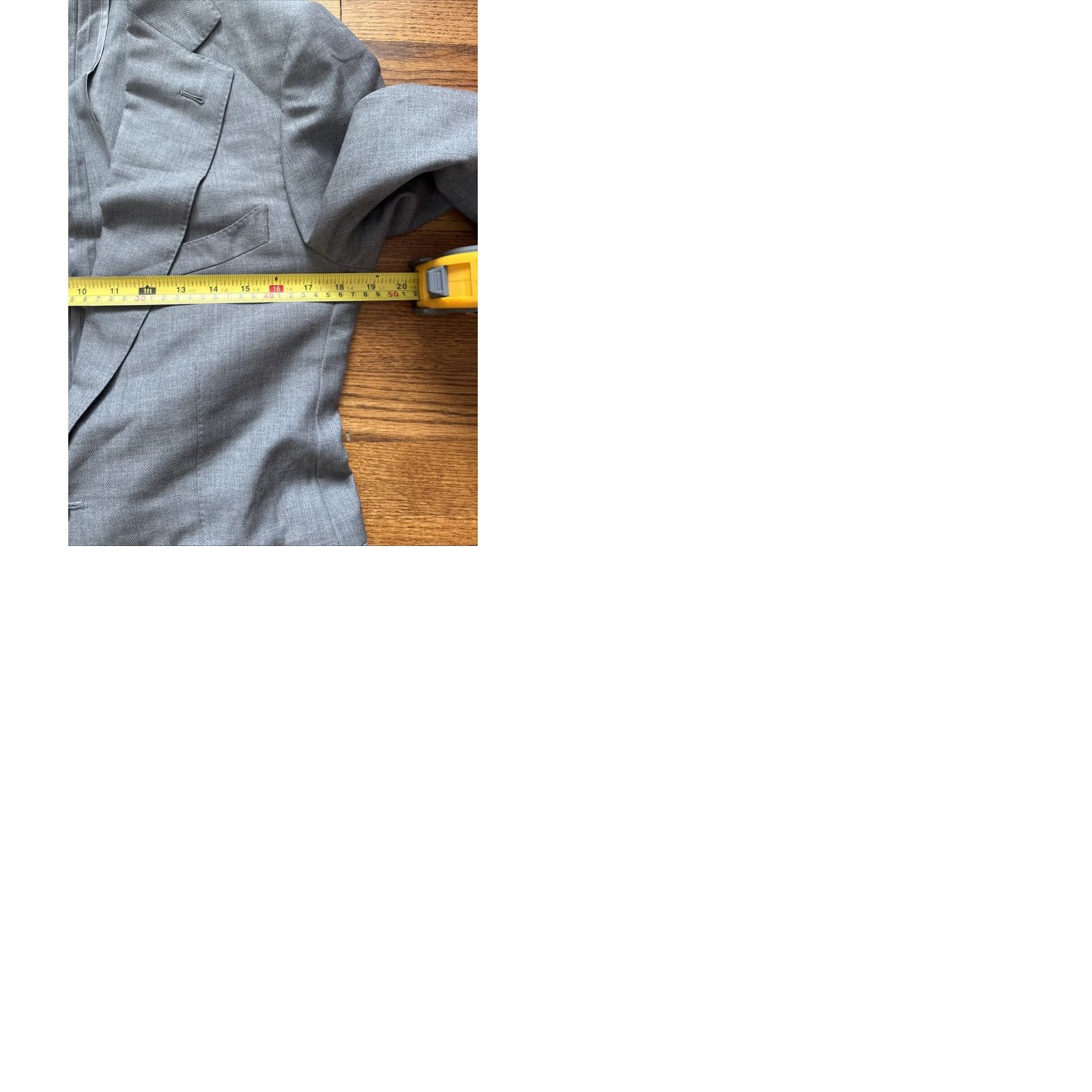 Vintage MUSIKA FRERE Grey jacket Classic Wool Mens Blazer Tuxedos Sz 40 Size 40R - 9 Thumbnail