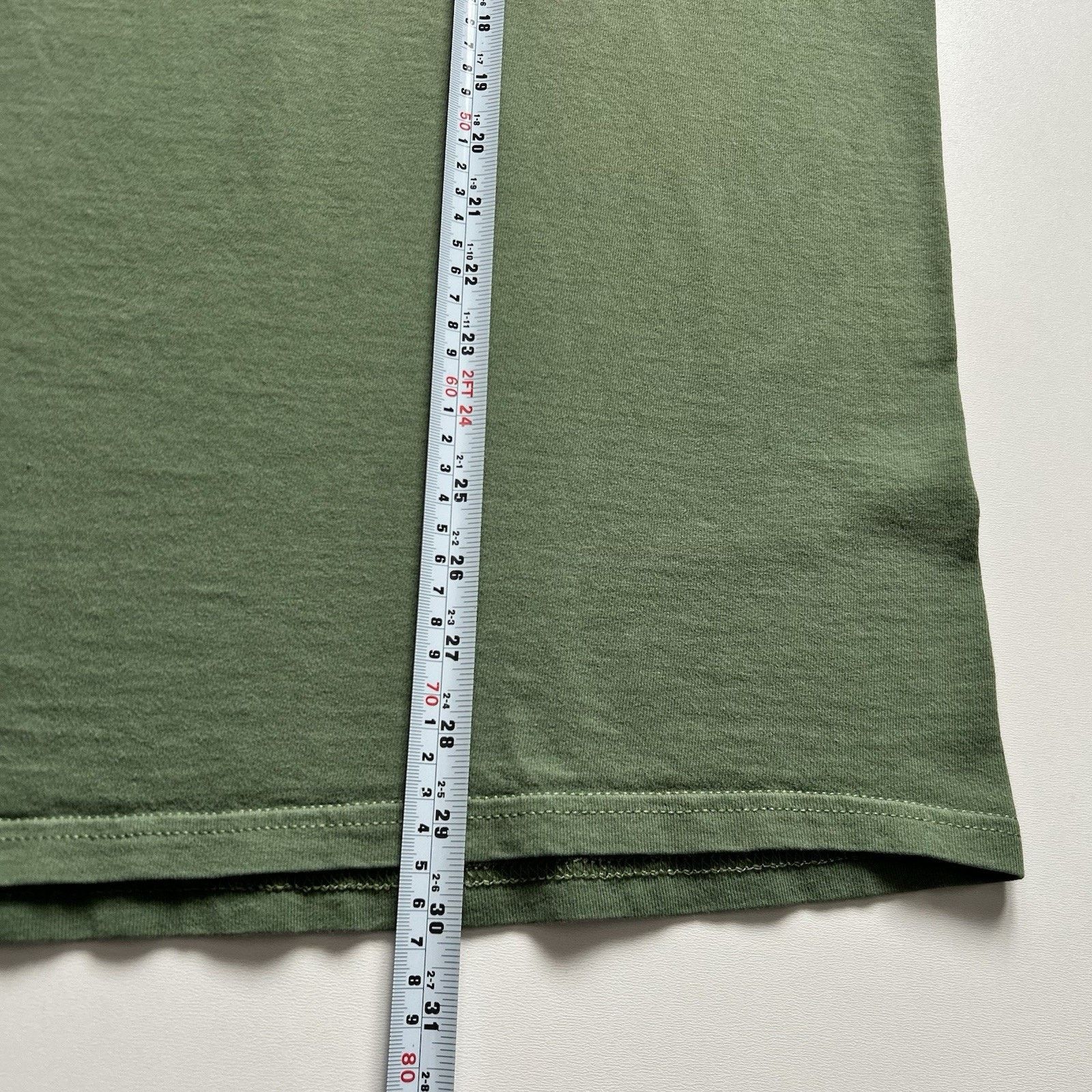 Fruit Of The Loom Vintage Sun Faded Green Blank T Shirt 2XL Fruit Of The Loom Size US XXL / EU 58 / 5 - 5 Thumbnail