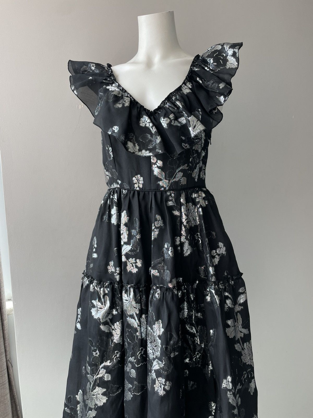 Vintage Machka silk dress Size M / US 6-8 / IT 42-44 - 7 Thumbnail