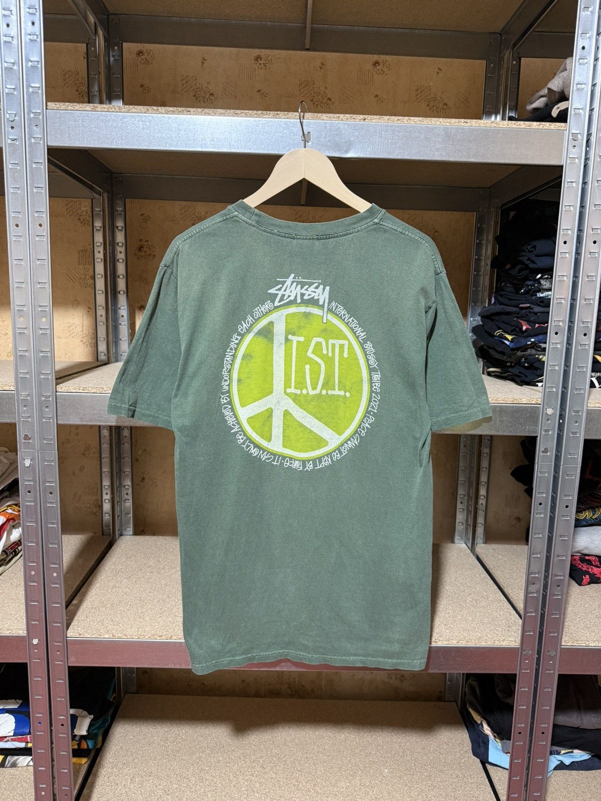 Stussy × Vintage Vintage 2000’s Stussy IST Made In USA T-Shirt Y2K Hype Size US M / EU 48-50 / 2 - 1 Thumbnail